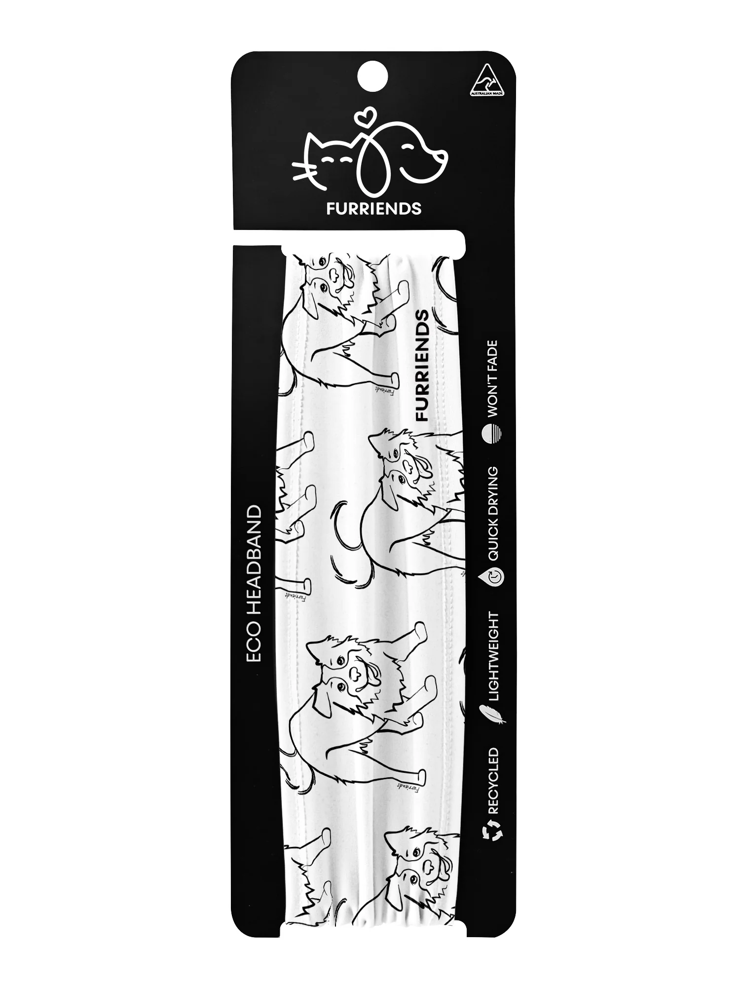 Border Collie Eco Performance Headband - Image 16
