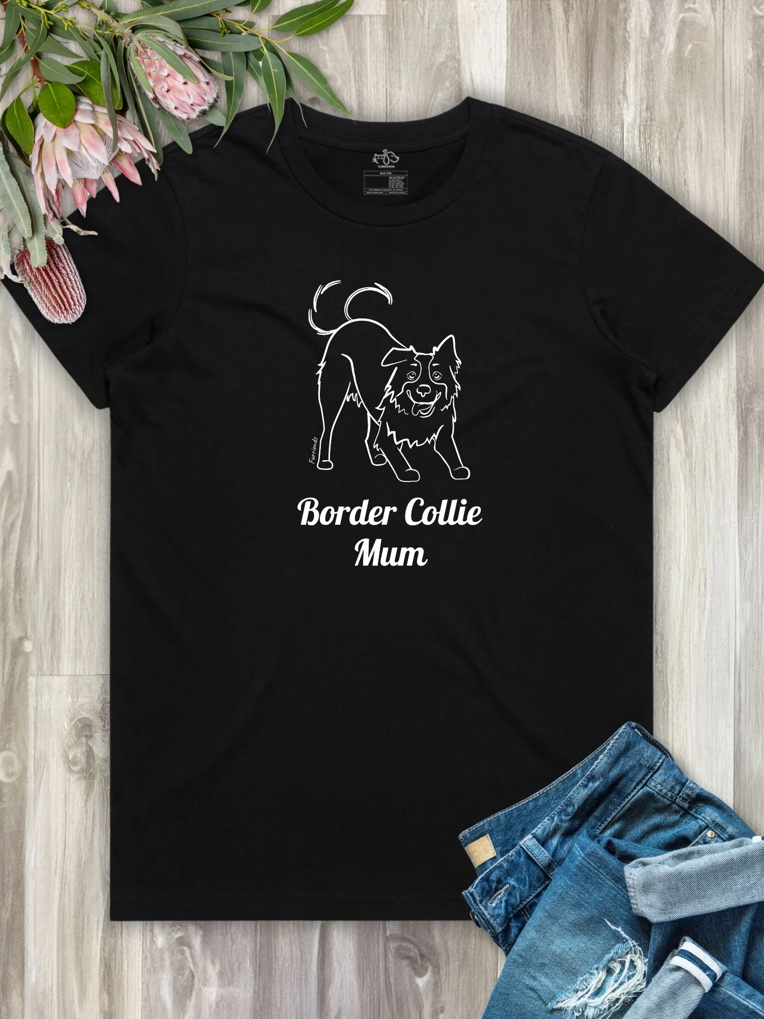 Border Collie Mum Regular Fit T-shirt - Image 2