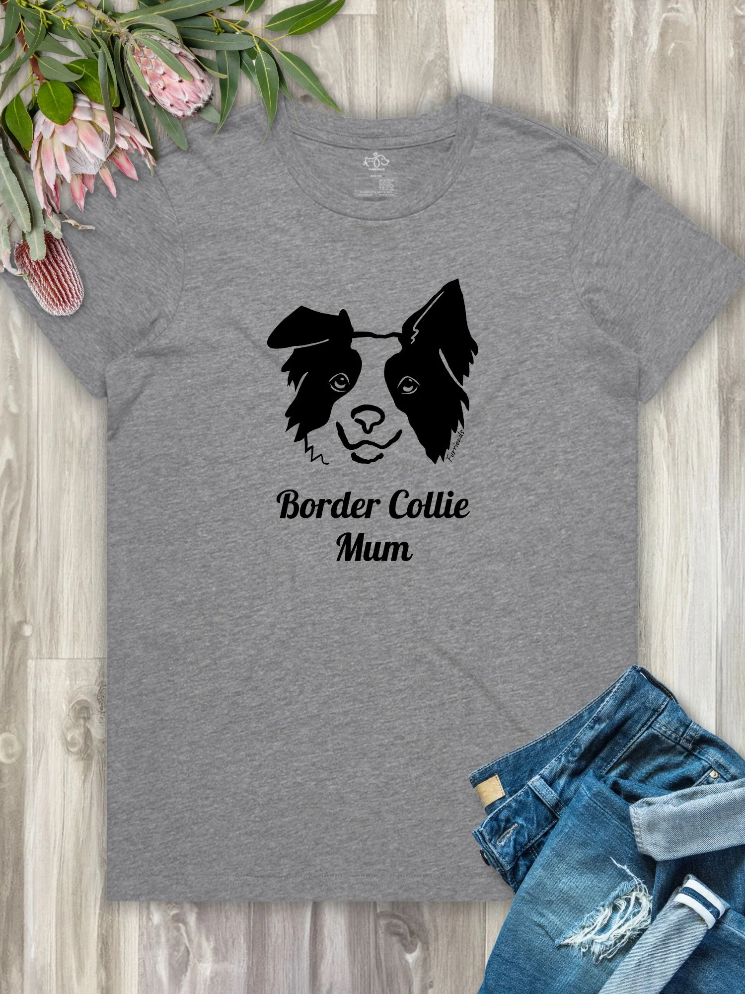 Border Collie Mum Regular Fit T-shirt - Image 4