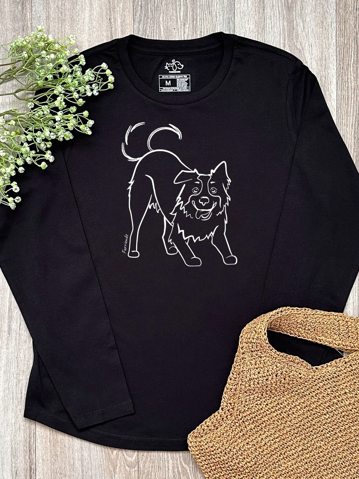 Border Collie Olivia Women's Long Sleeve T-Shirt
