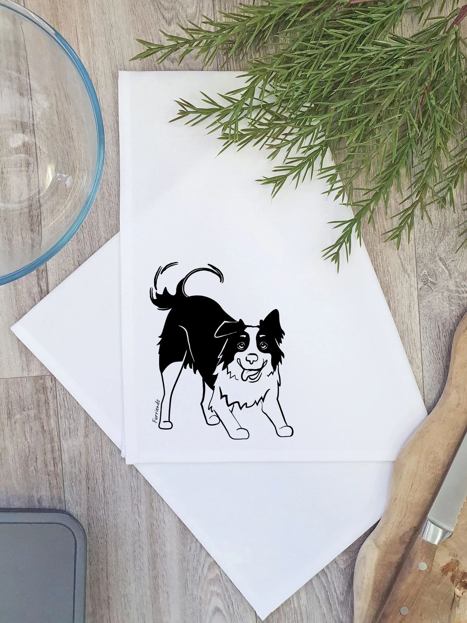 Border Collie Tea Towel - Image 4