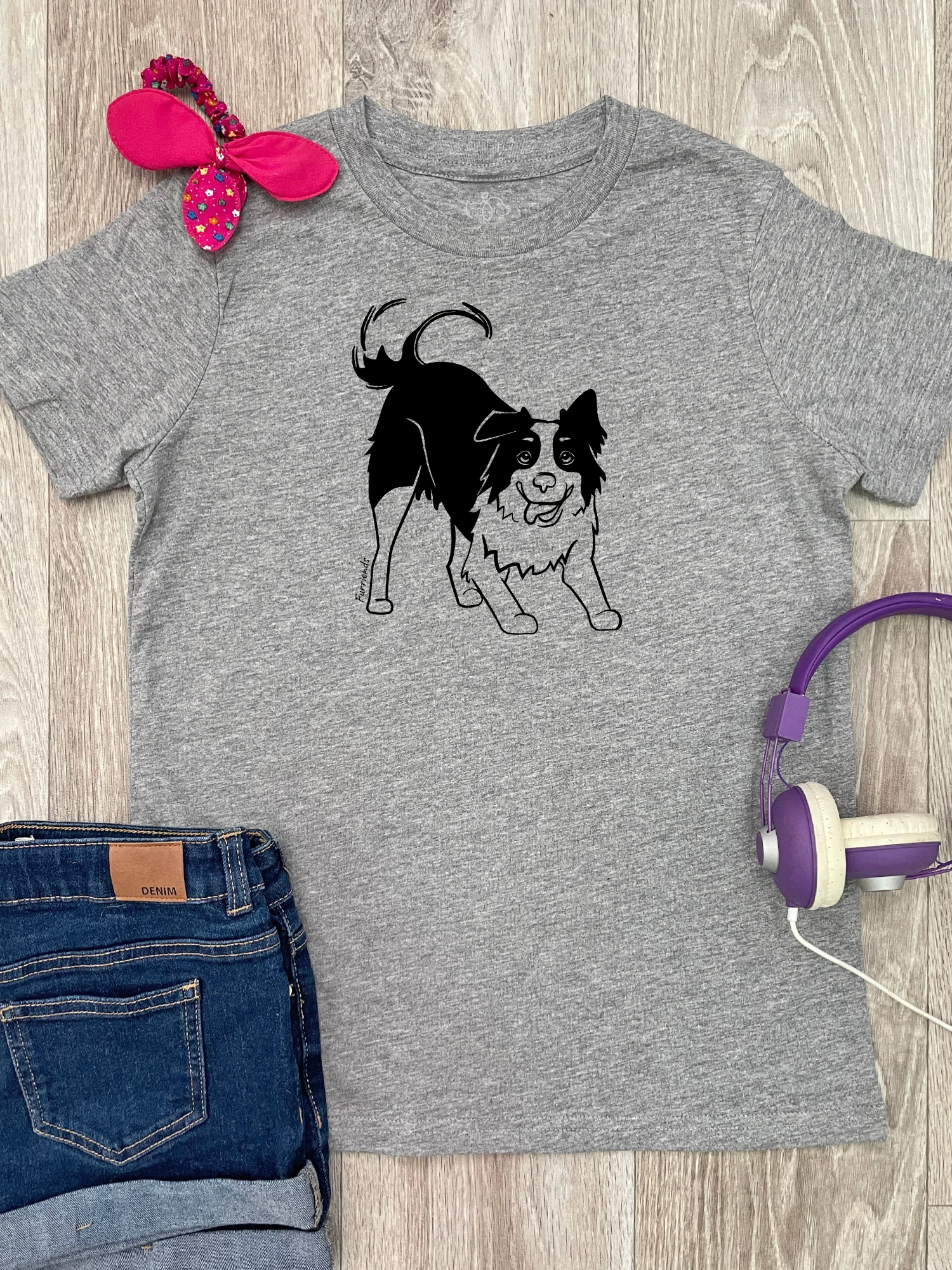 Border Collie Youth T-Shirt - Image 4