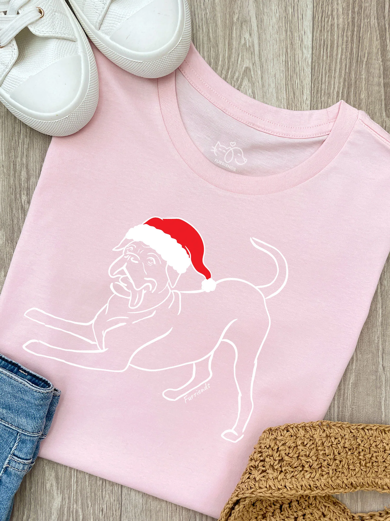 Boxer Christmas Edition Ava Women's Regular Fit Tee - Image 4
