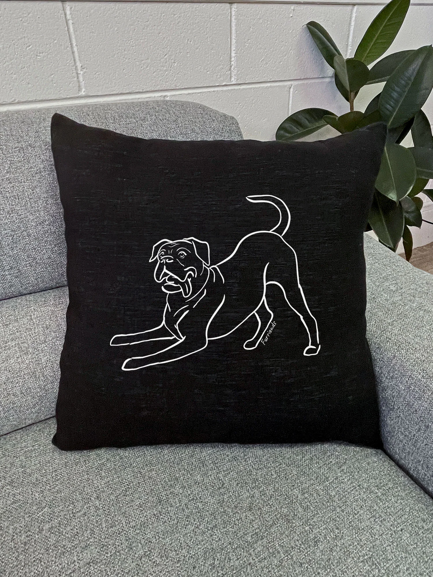 Boxer Linen Cushion Cover - Image 3