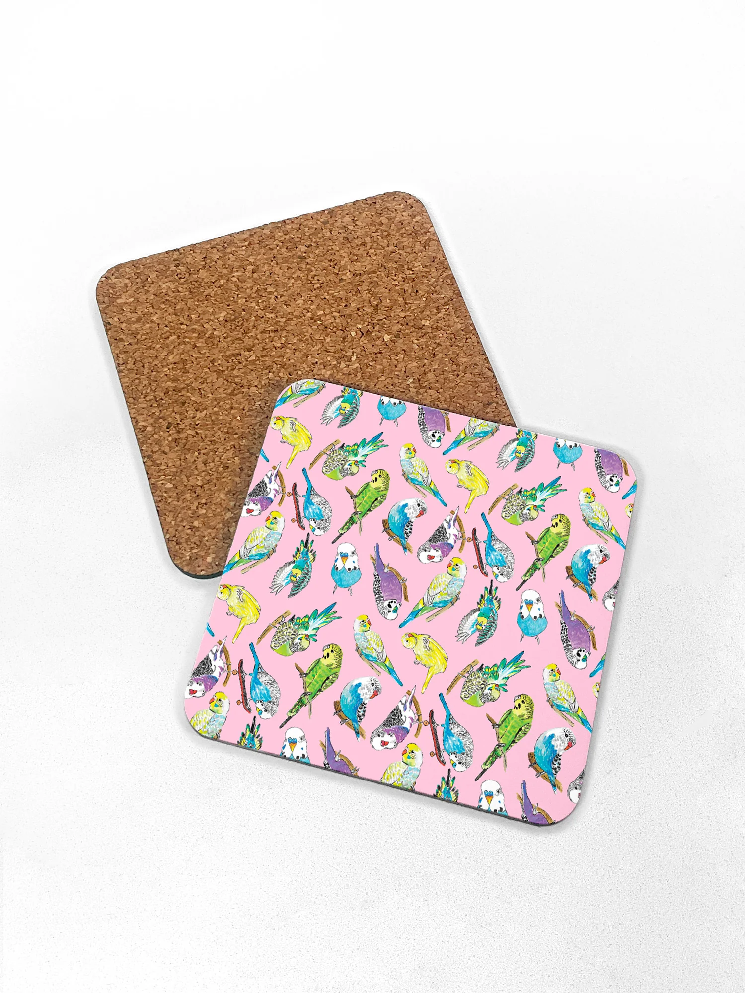 Bright Budgies Coaster - Image 2