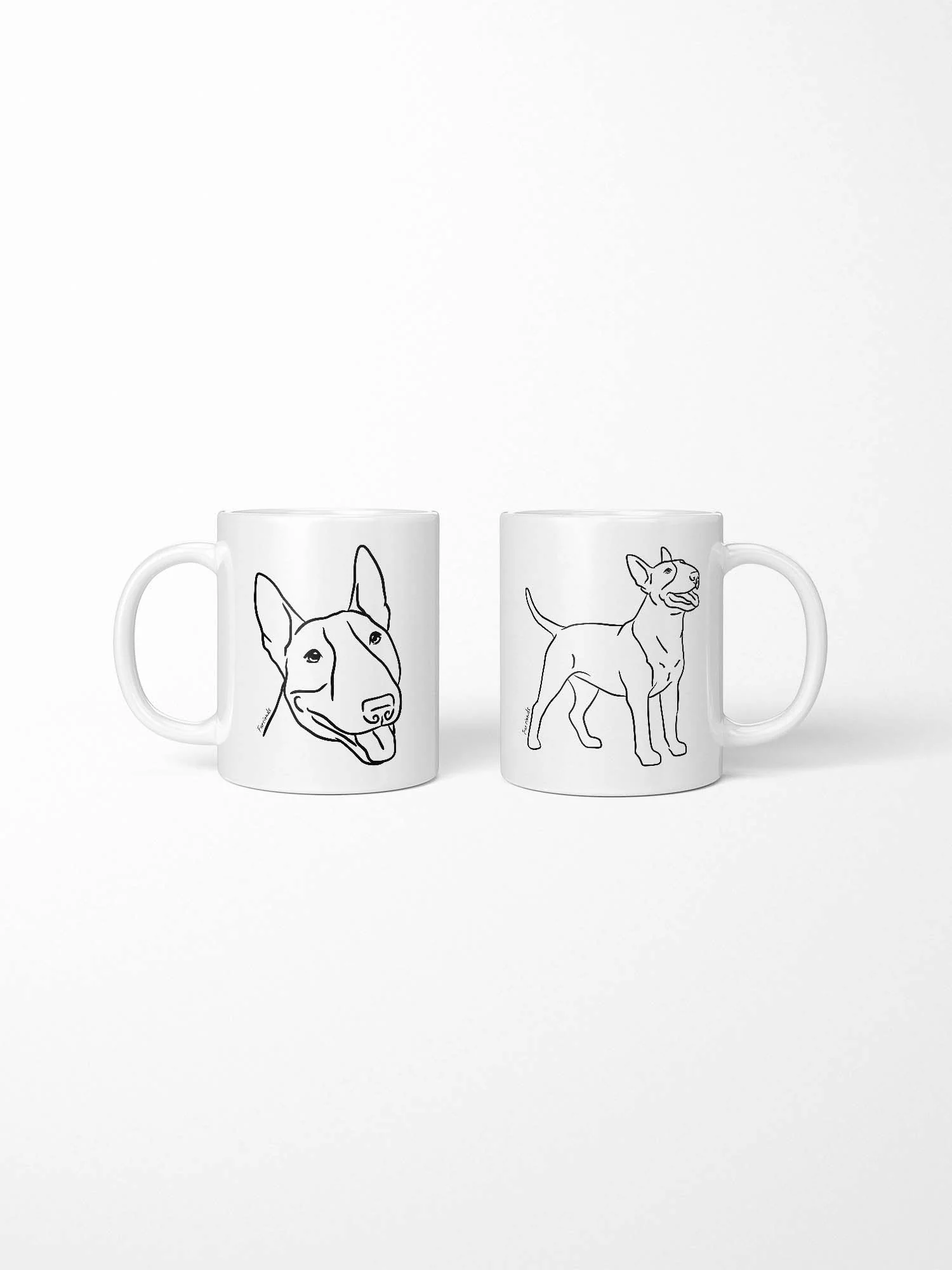 Bull Terrier Ceramic Mug - Image 3