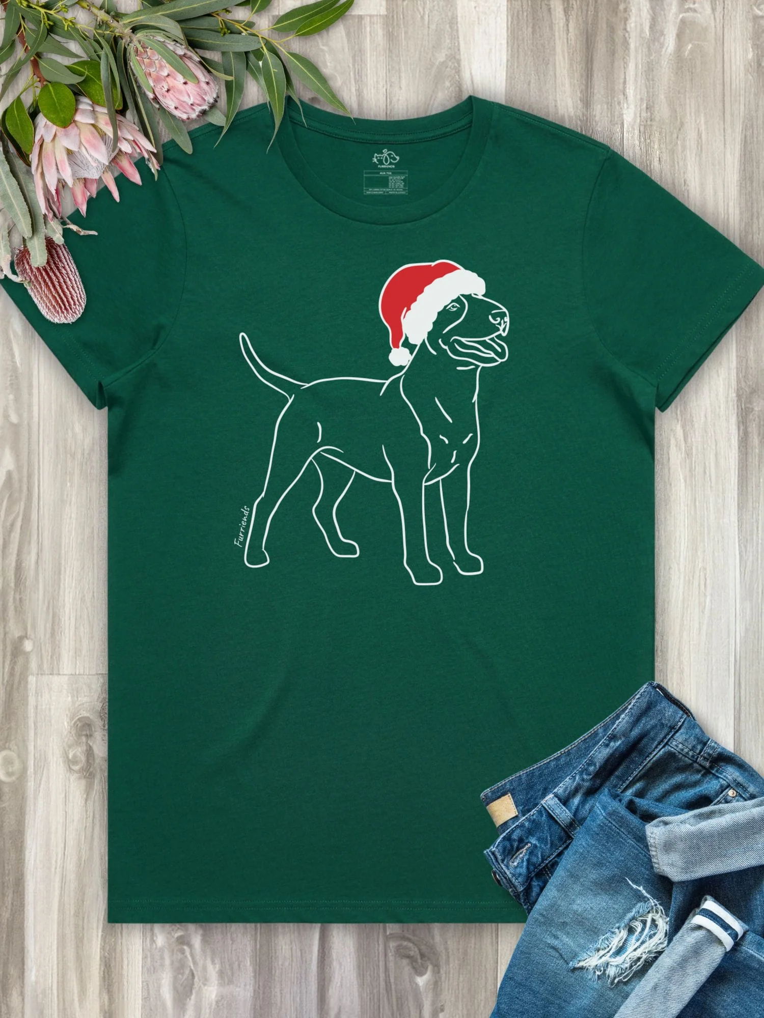 Bull Terrier Christmas Edition Ava Women's Regular Fit Tee - Image 4