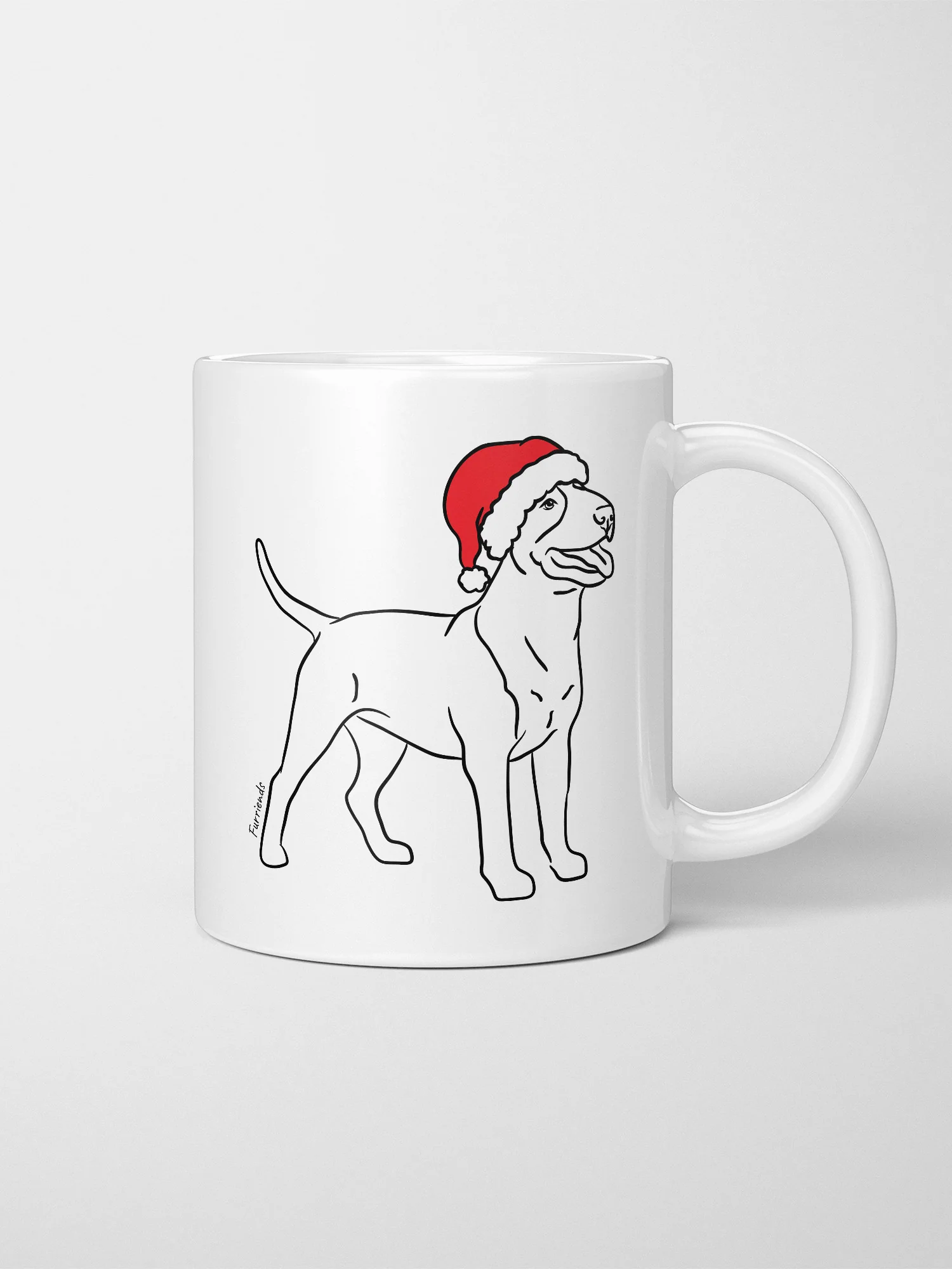 Bull Terrier Christmas Edition Ceramic Mug - Image 3