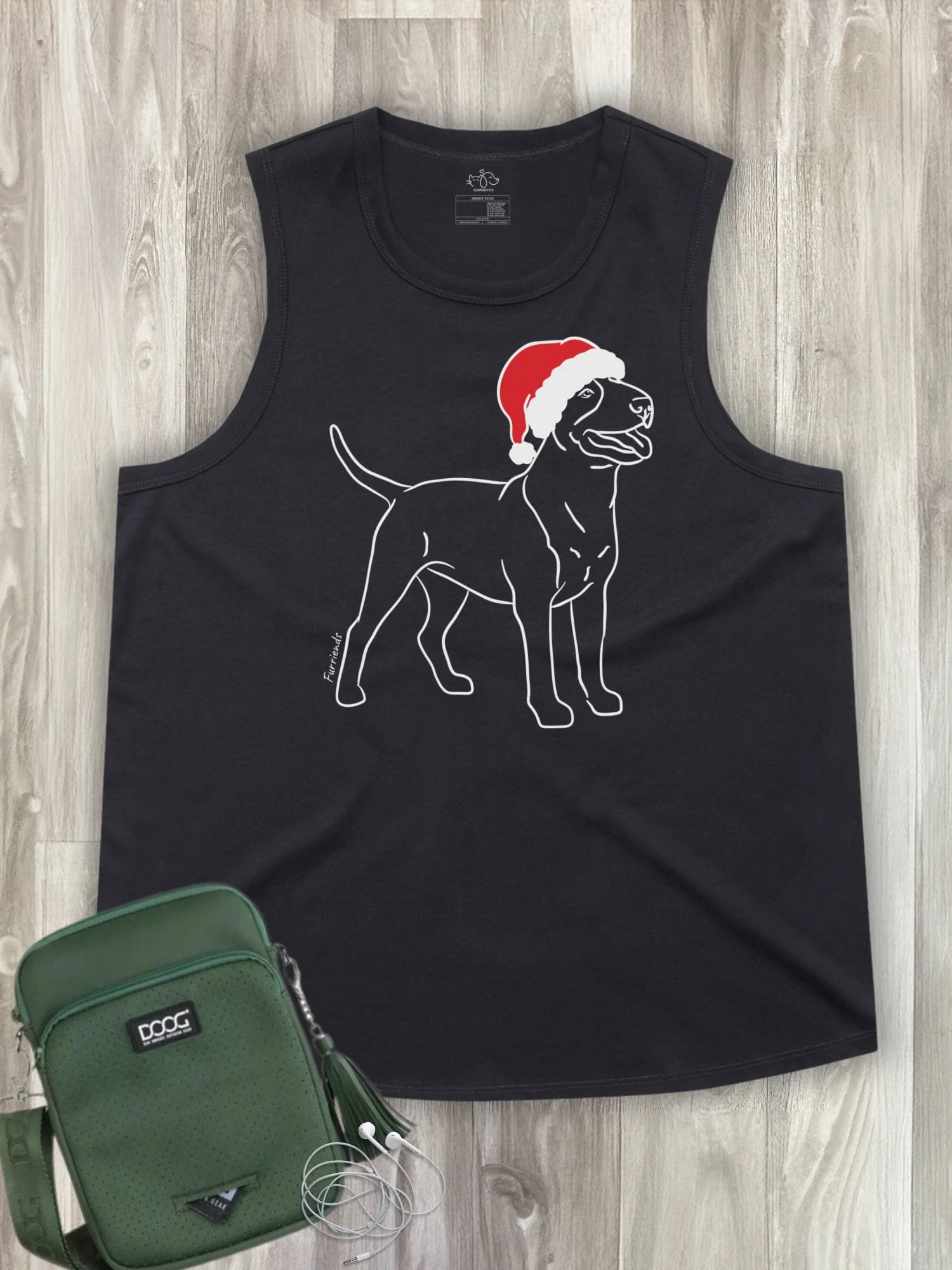 Bull Terrier Christmas Edition Ember Women's Tank - Image 4