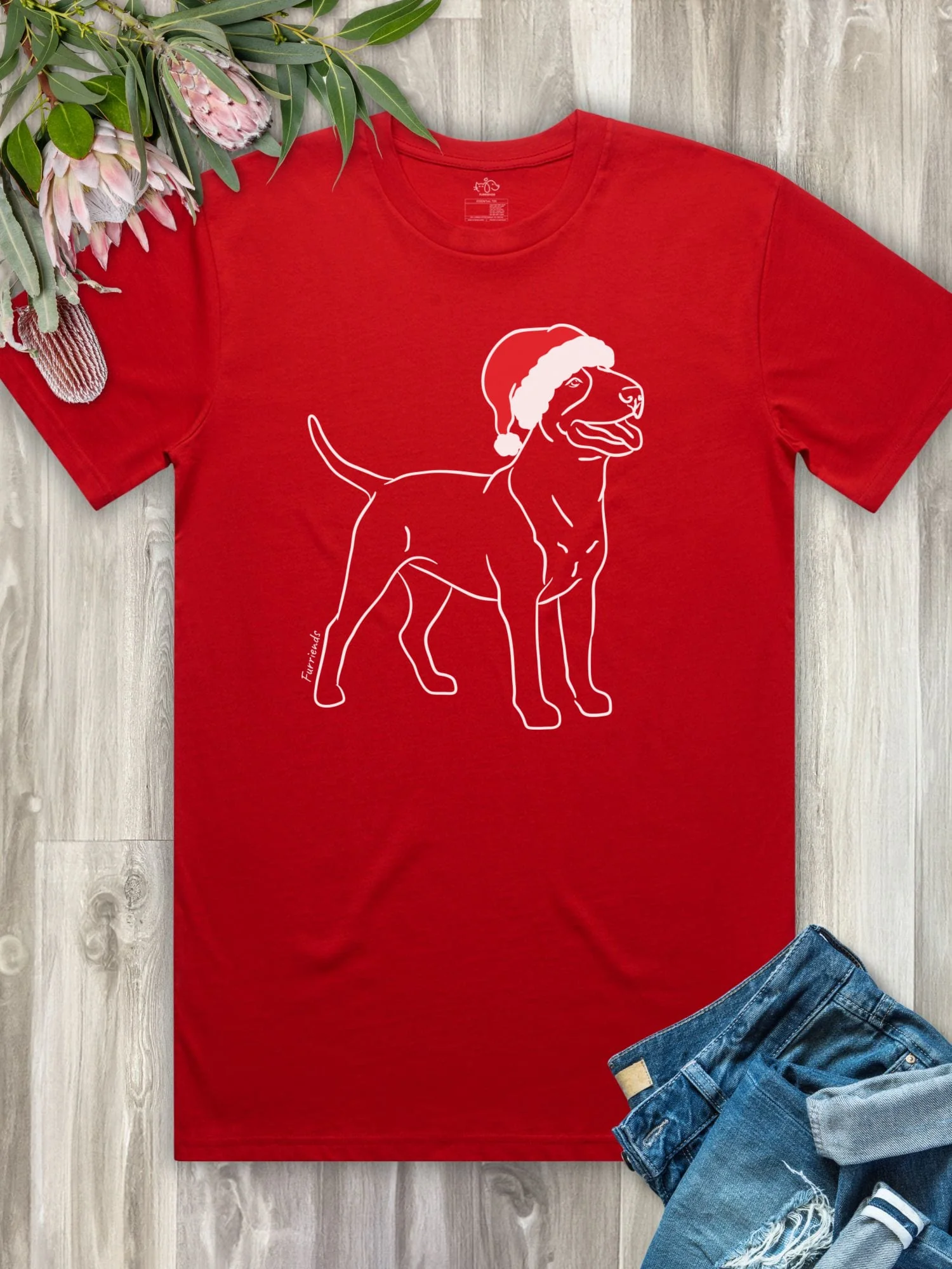 Bull Terrier Christmas Edition Essential Unisex Tee - Image 5