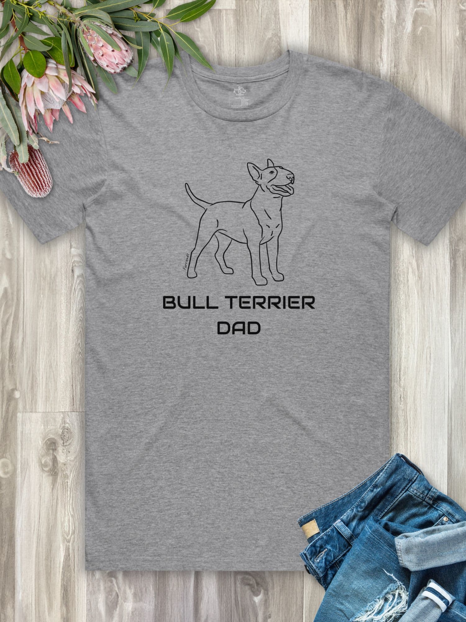 Bull Terrier Dad Regular Fit-T-Shirt - Image 2