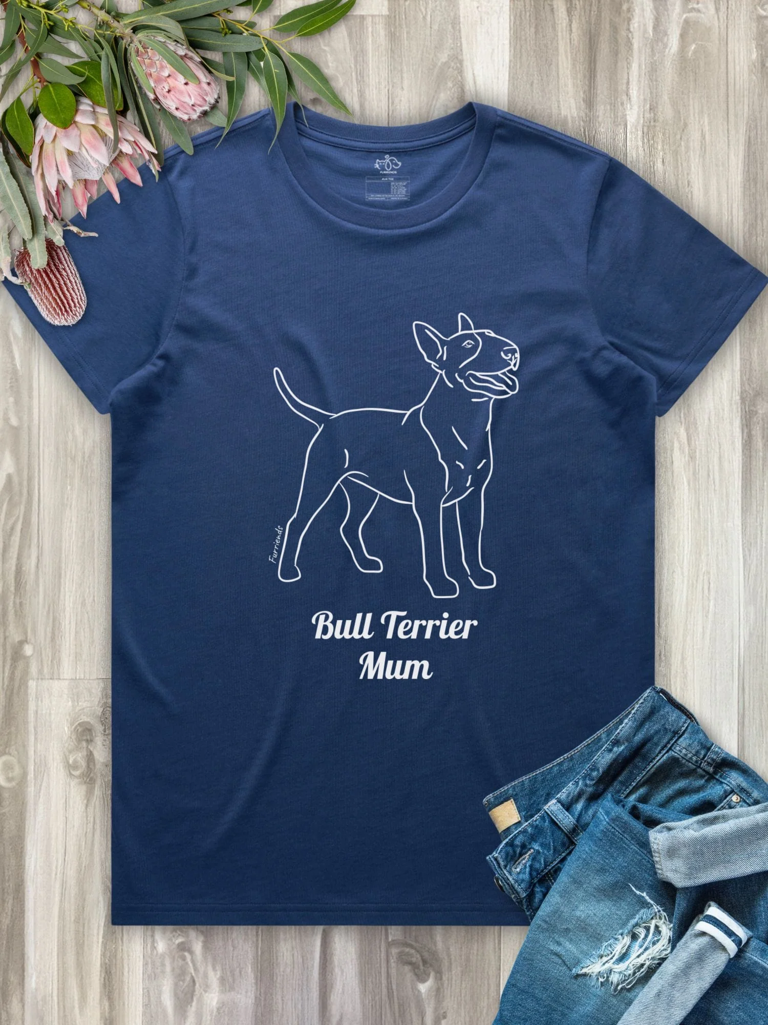 Bull Terrier Mum Regular Fit T-shirt - Image 3