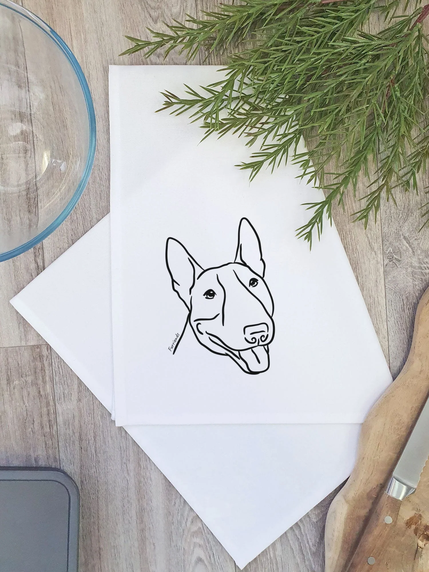 Bull Terrier Tea Towel - Image 3