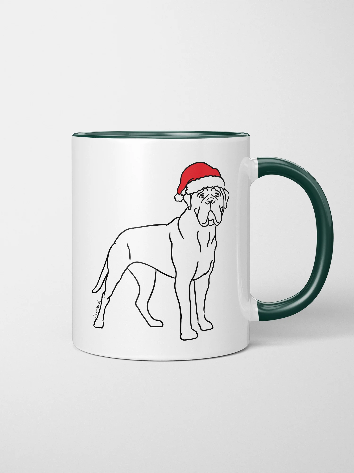 Bullmastiff Christmas Edition Ceramic Mug - Image 4