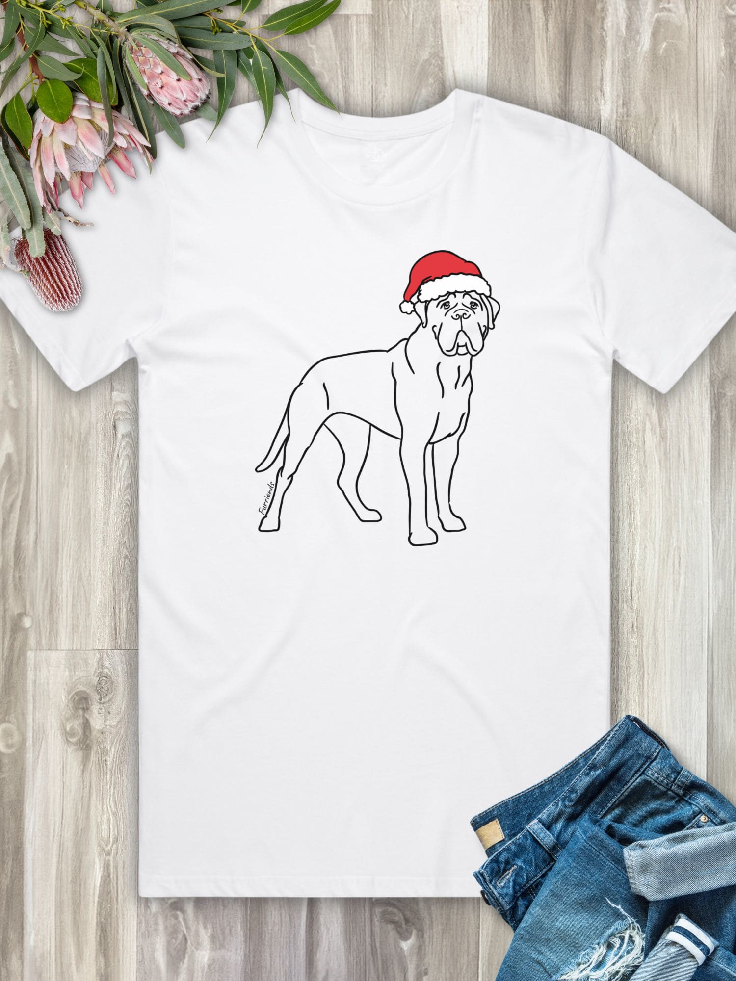 Bullmastiff Christmas Edition Essential Unisex Tee - Image 2