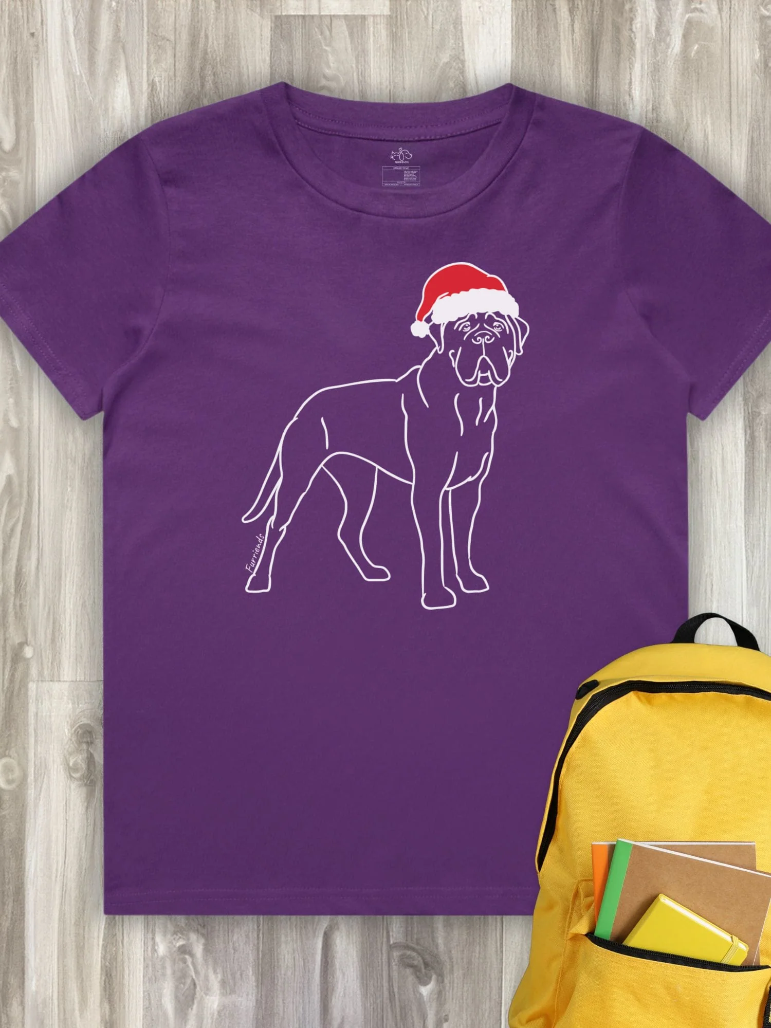 Bullmastiff Christmas Edition Youth Tee - Image 8