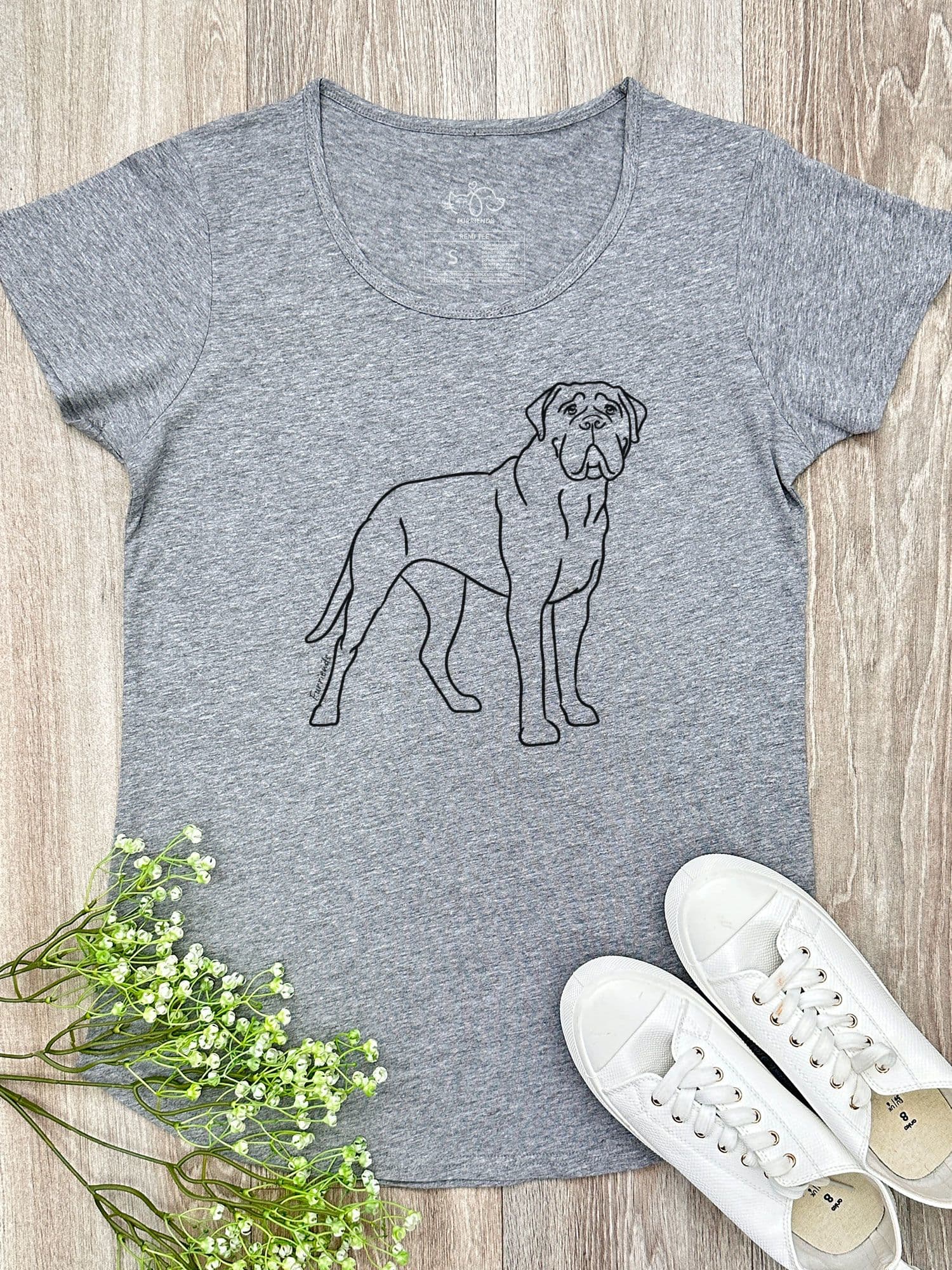 Bullmastiff Remi Women's Scoop Neck T-Shirt - Image 4