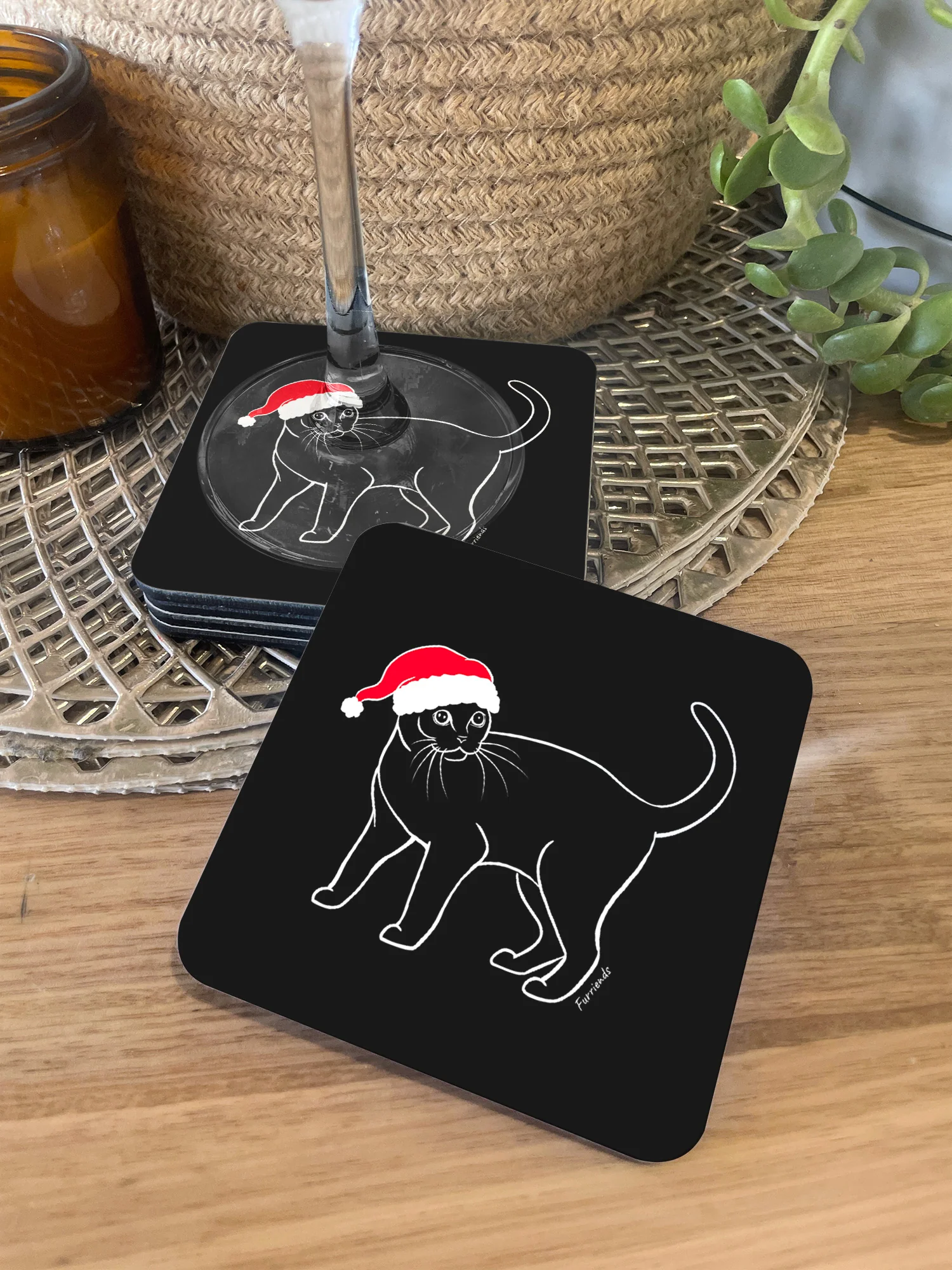 Burmese Christmas Edition Coaster - Image 2