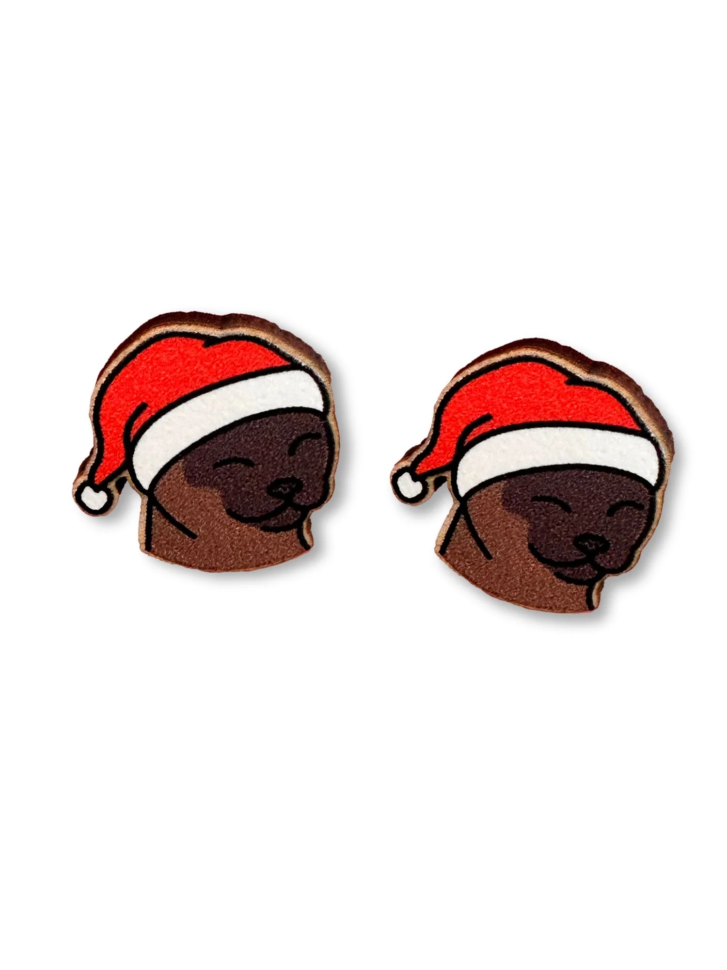 Burmese Christmas Edition ColourPop Stud Earrings - Image 3