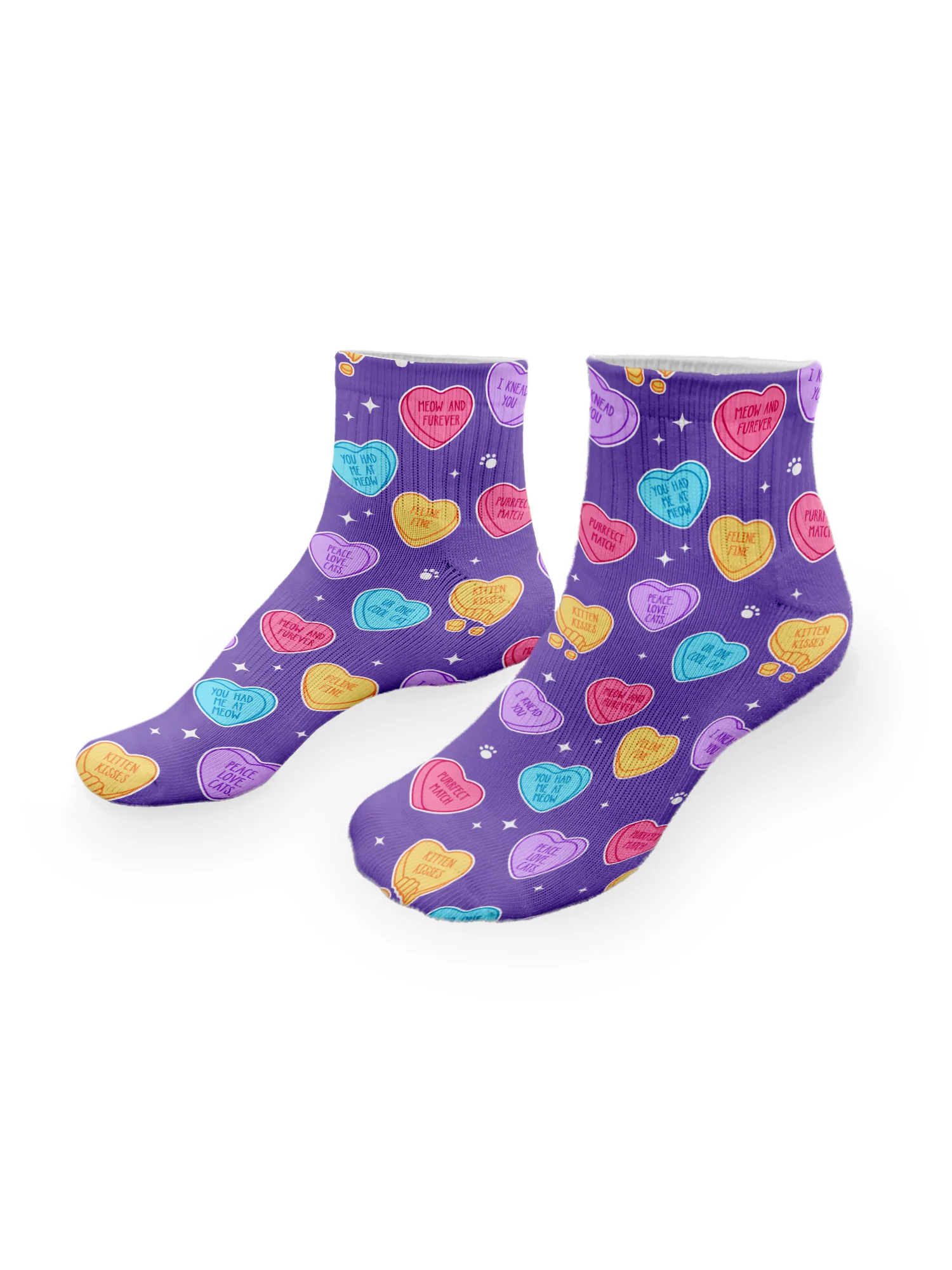 Candy Hearts Ankle Socks - Image 2