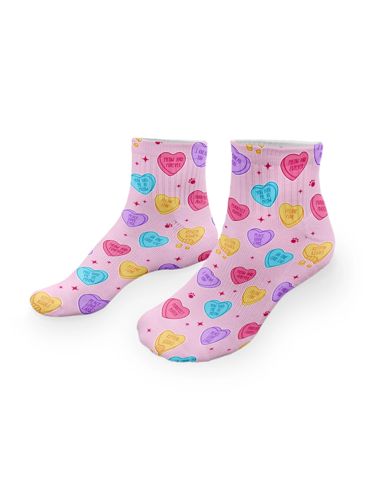 Candy Hearts Ankle Socks - Image 3