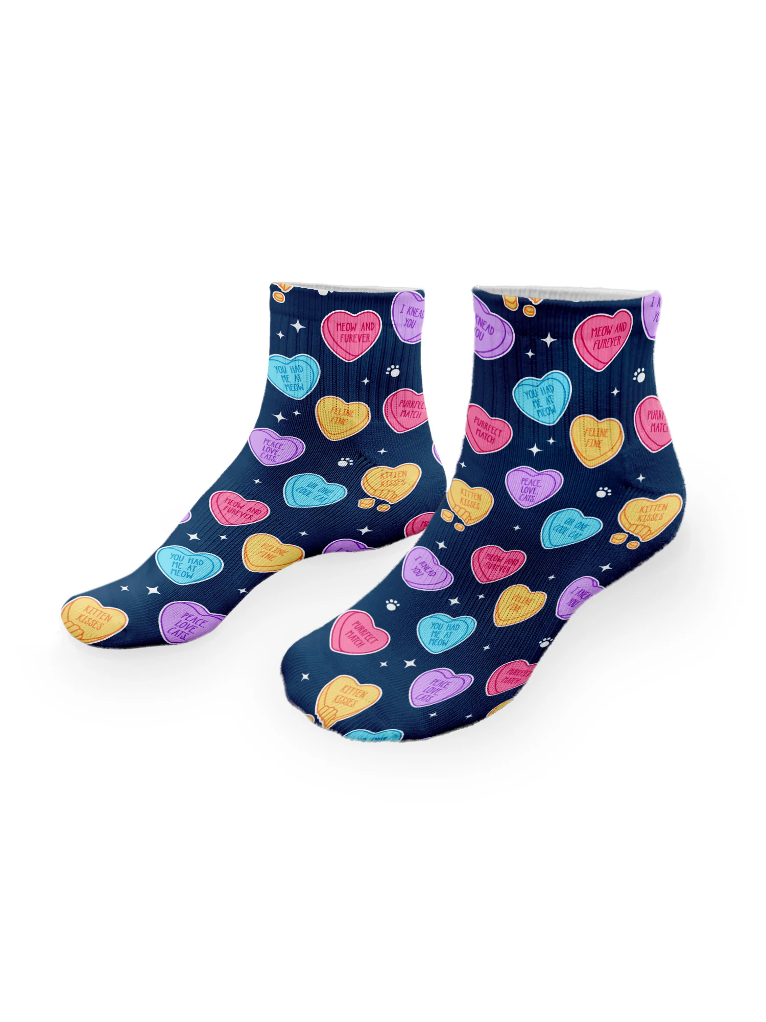 Candy Hearts Ankle Socks - Image 4