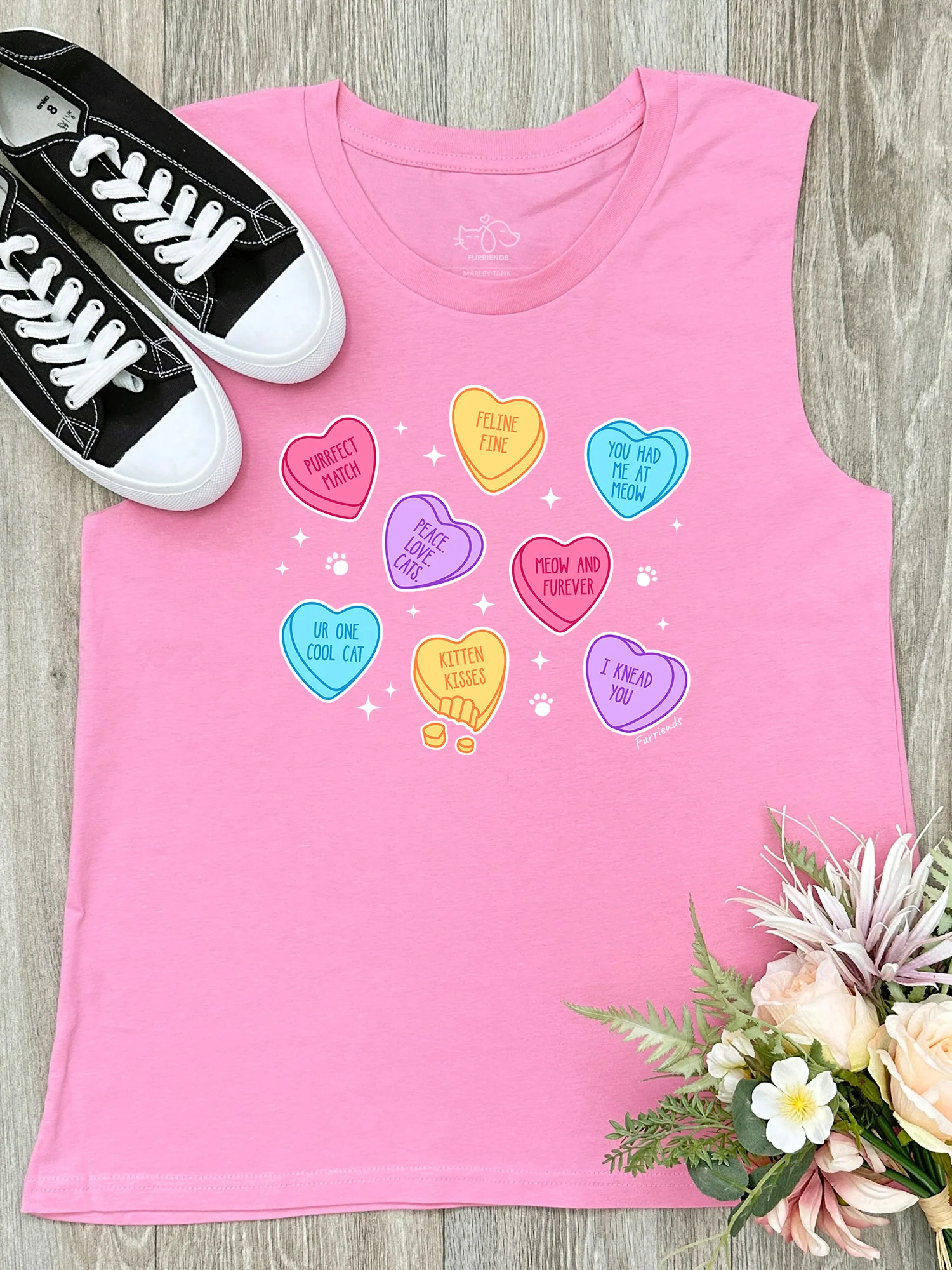 Candy Hearts - Cat Marley Tank - Image 2