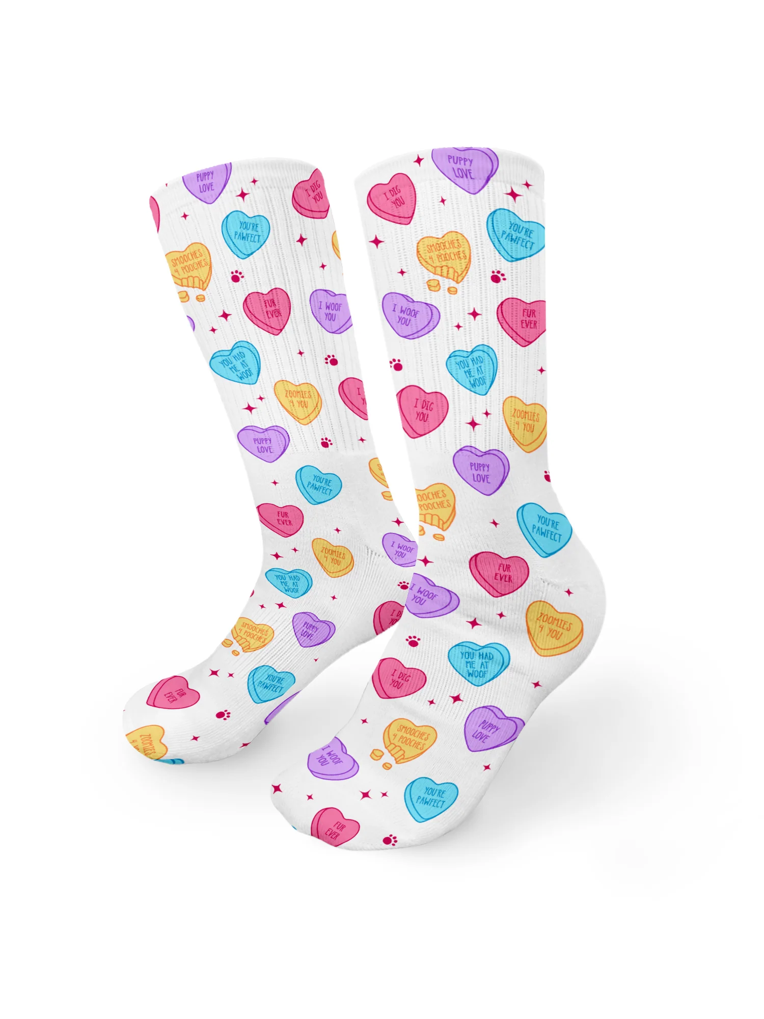 Candy Hearts Crew Socks - Image 14