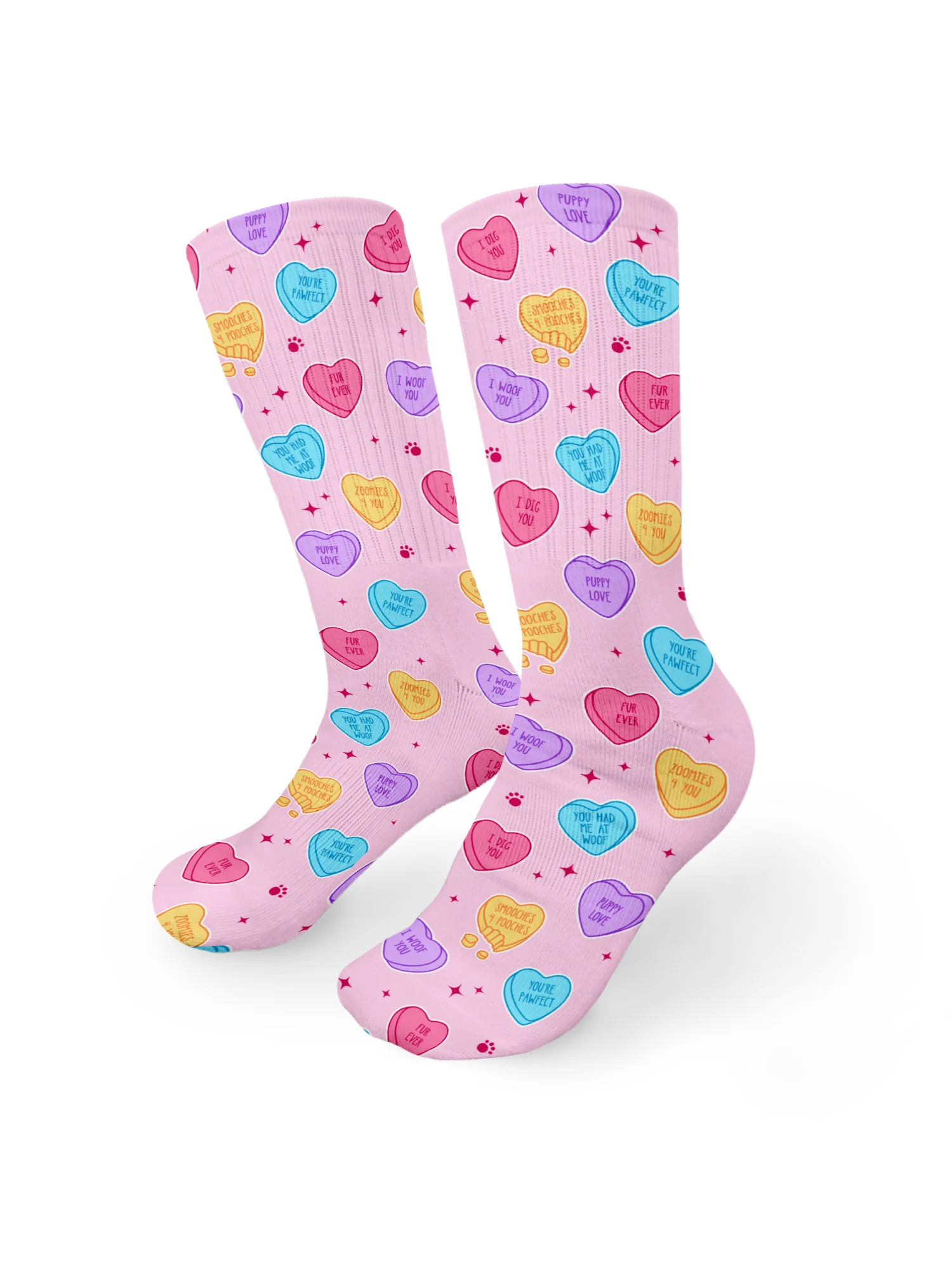 Candy Hearts Crew Socks - Image 15