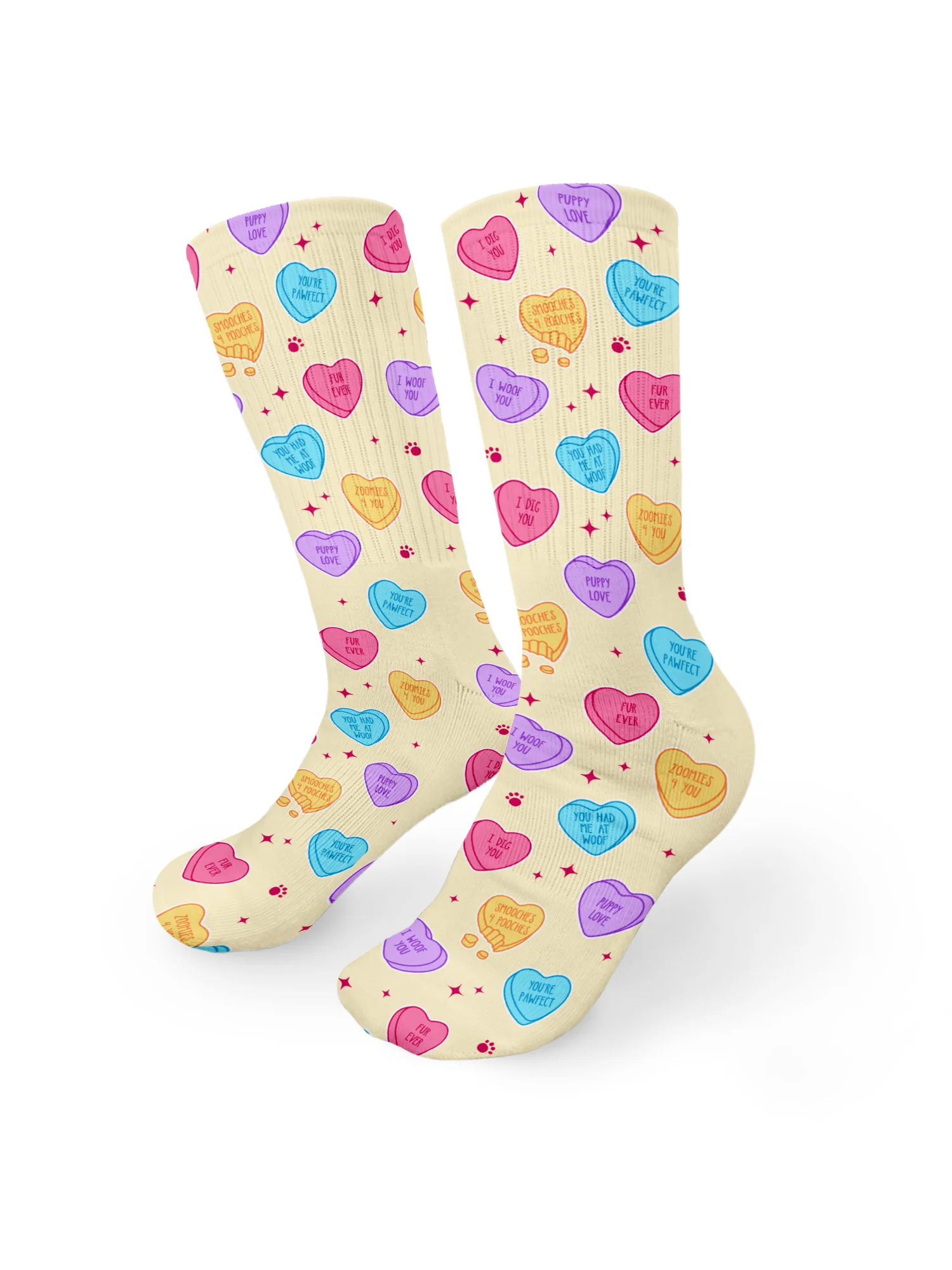 Candy Hearts Crew Socks - Image 16