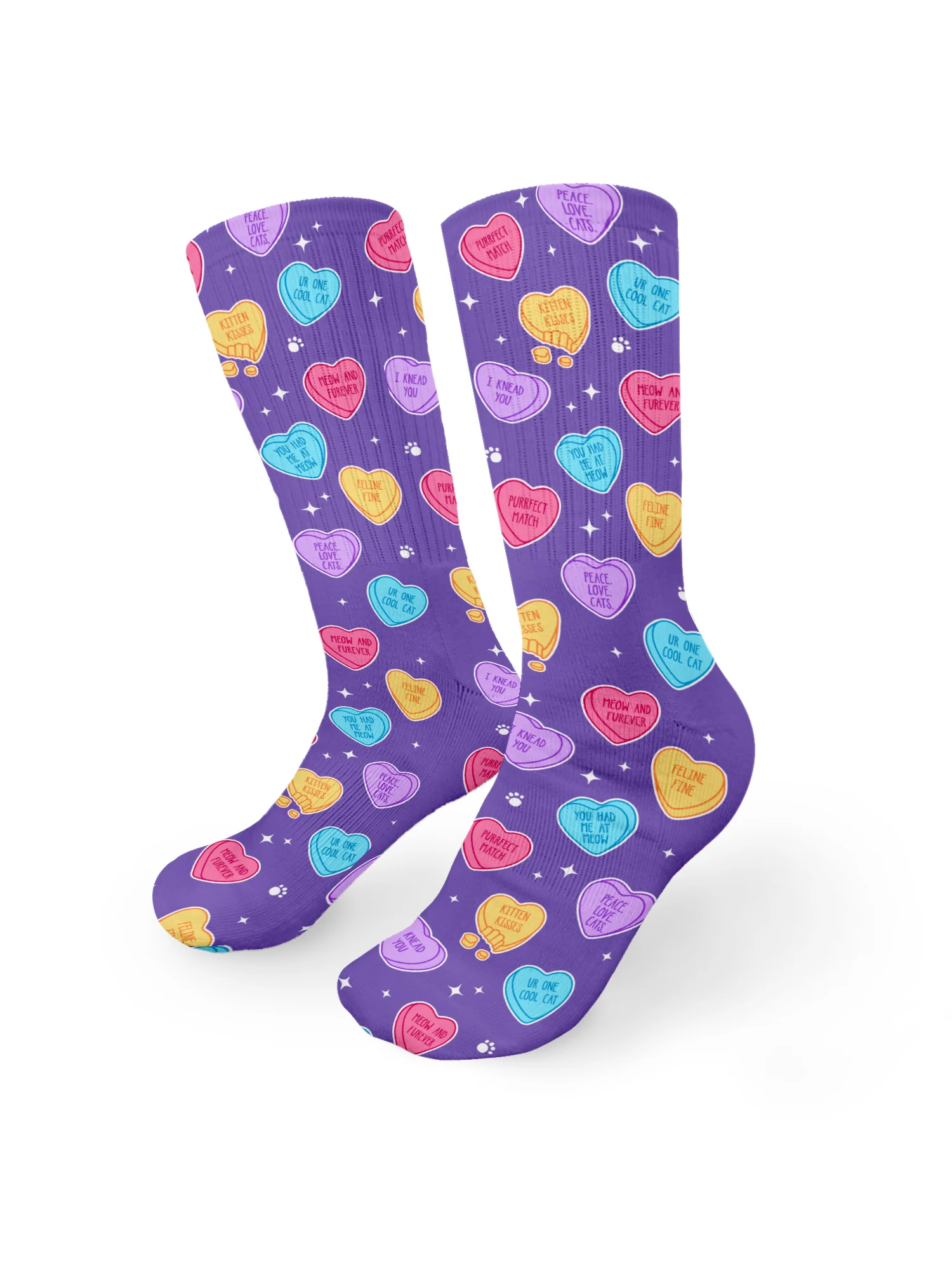 Candy Hearts Crew Socks - Image 3