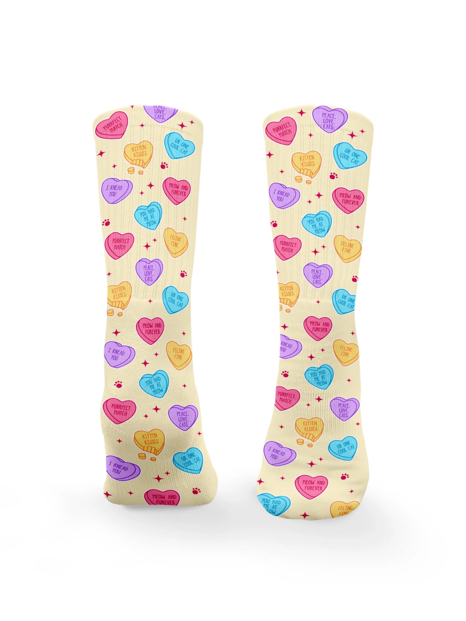 Candy Hearts Crew Socks - Image 7