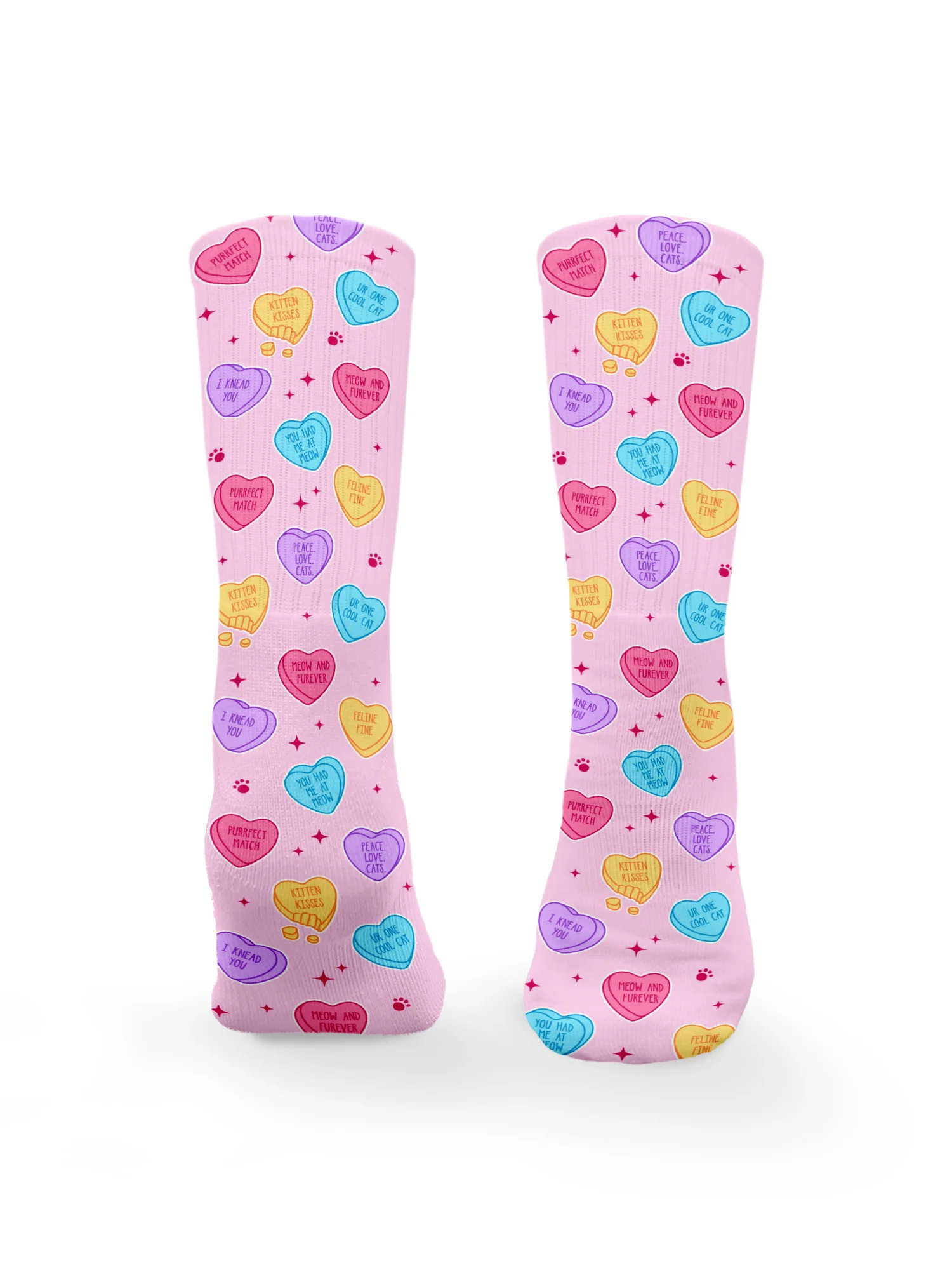 Candy Hearts Crew Socks - Image 9