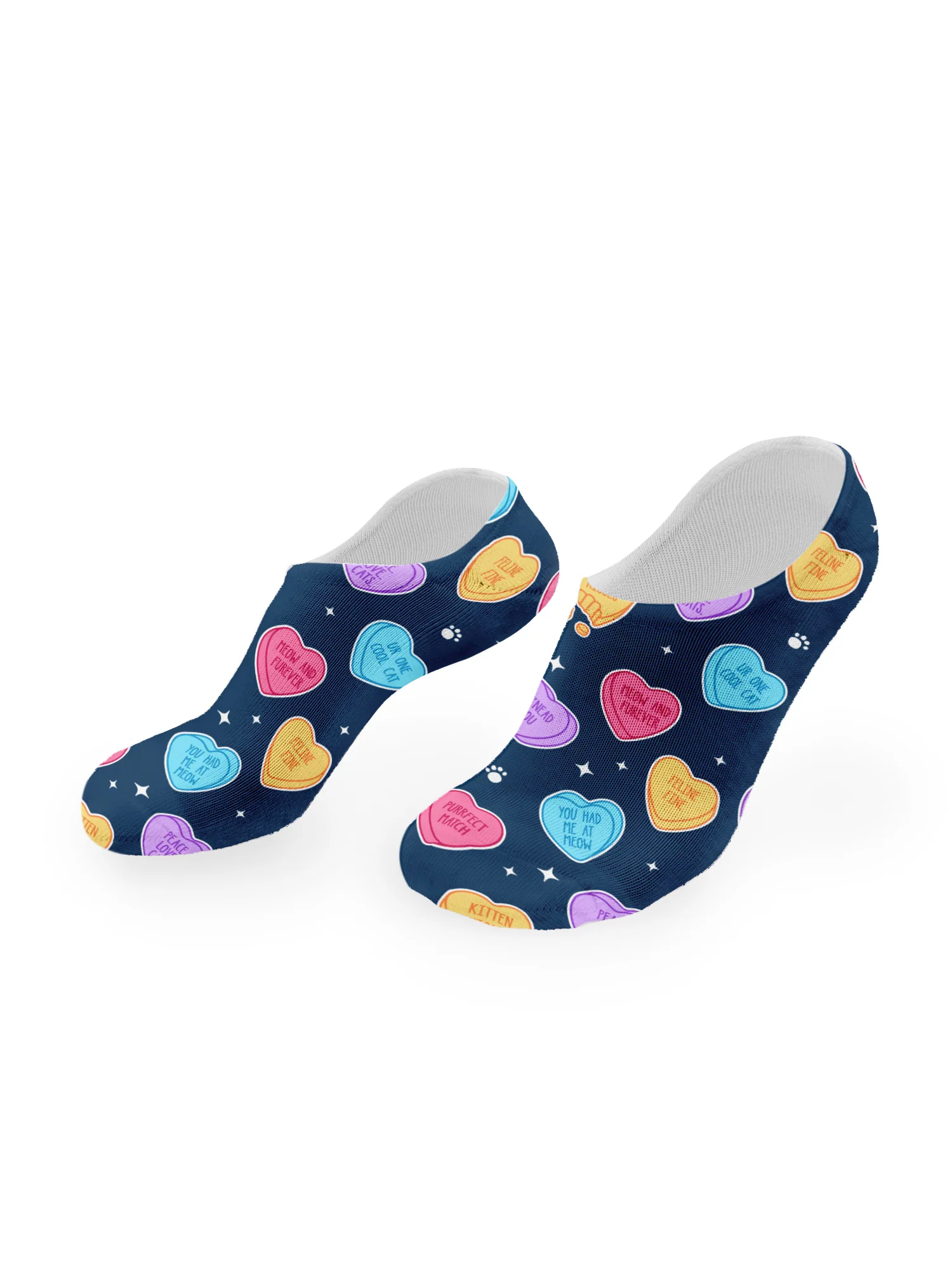 Candy Hearts No Show Socks - Image 2