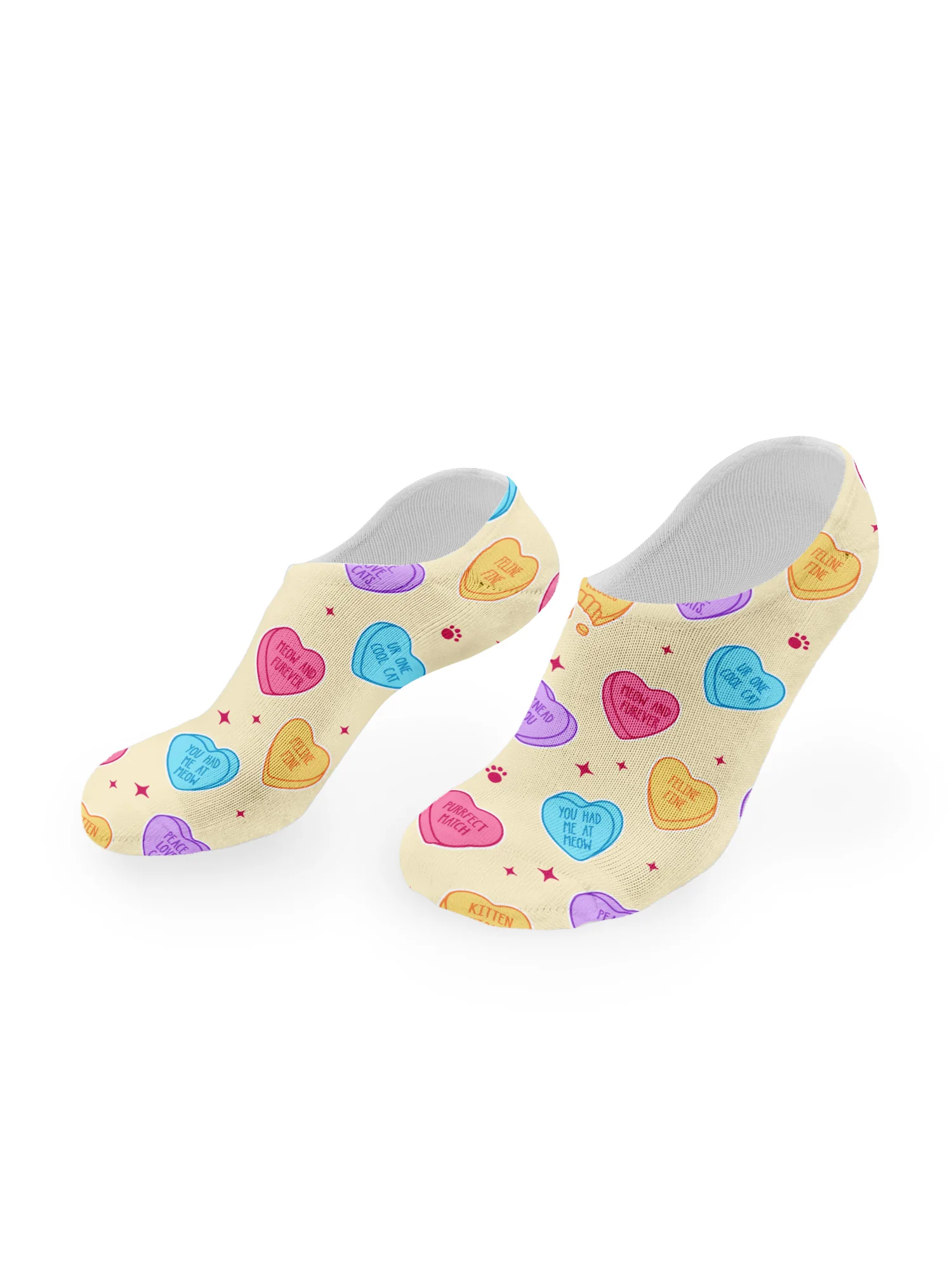 Candy Hearts No Show Socks - Image 4