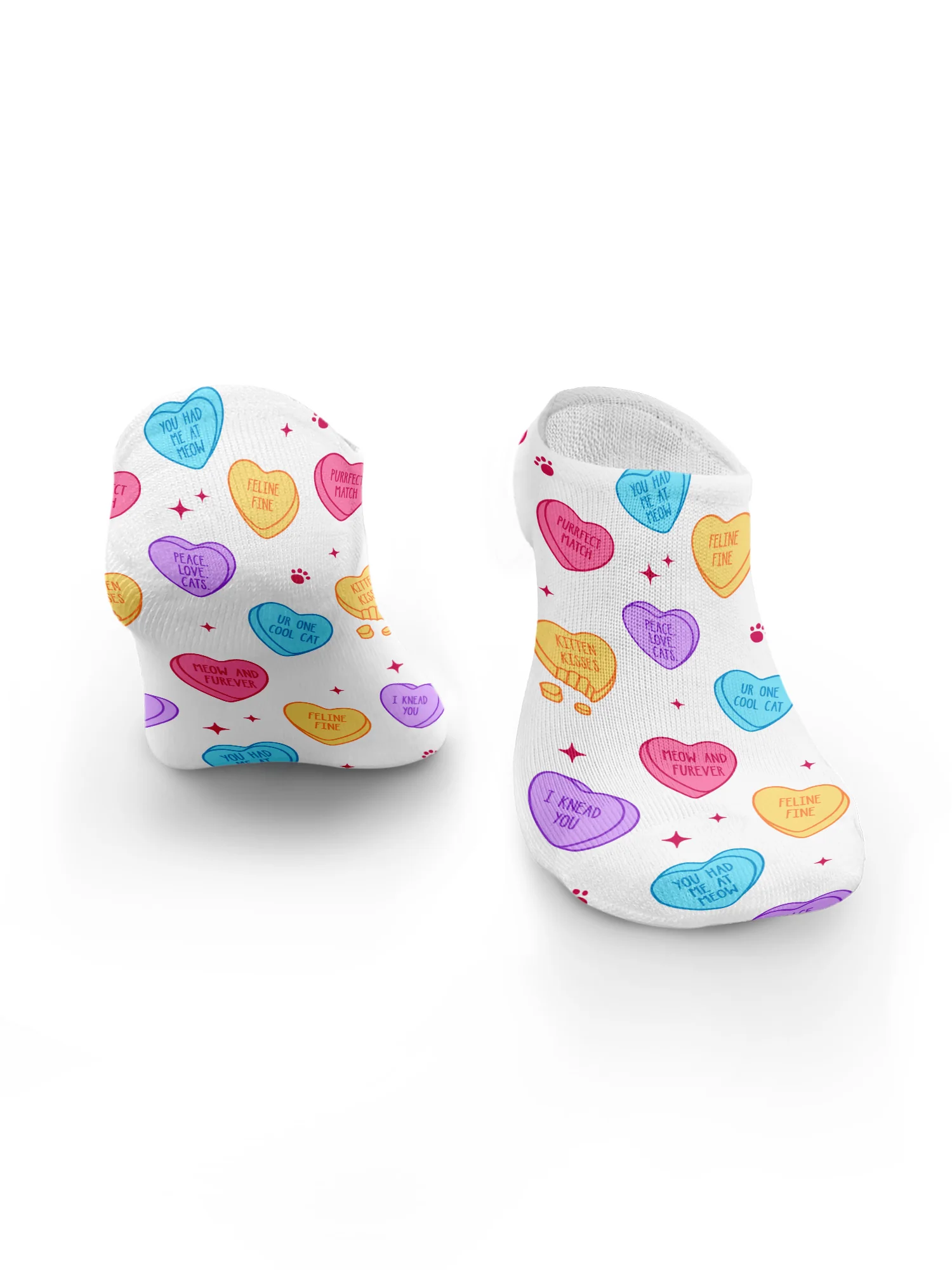Candy Hearts No Show Socks - Image 8