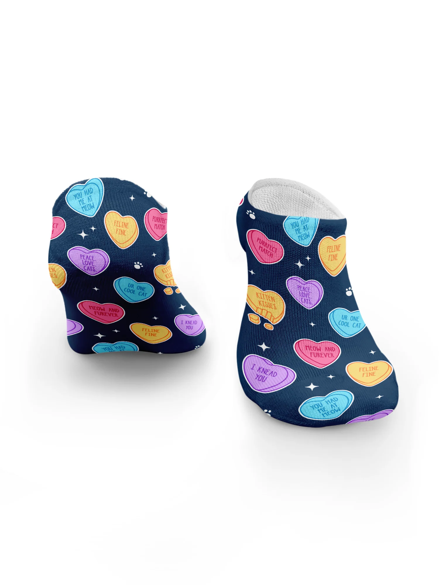 Candy Hearts No Show Socks - Image 9