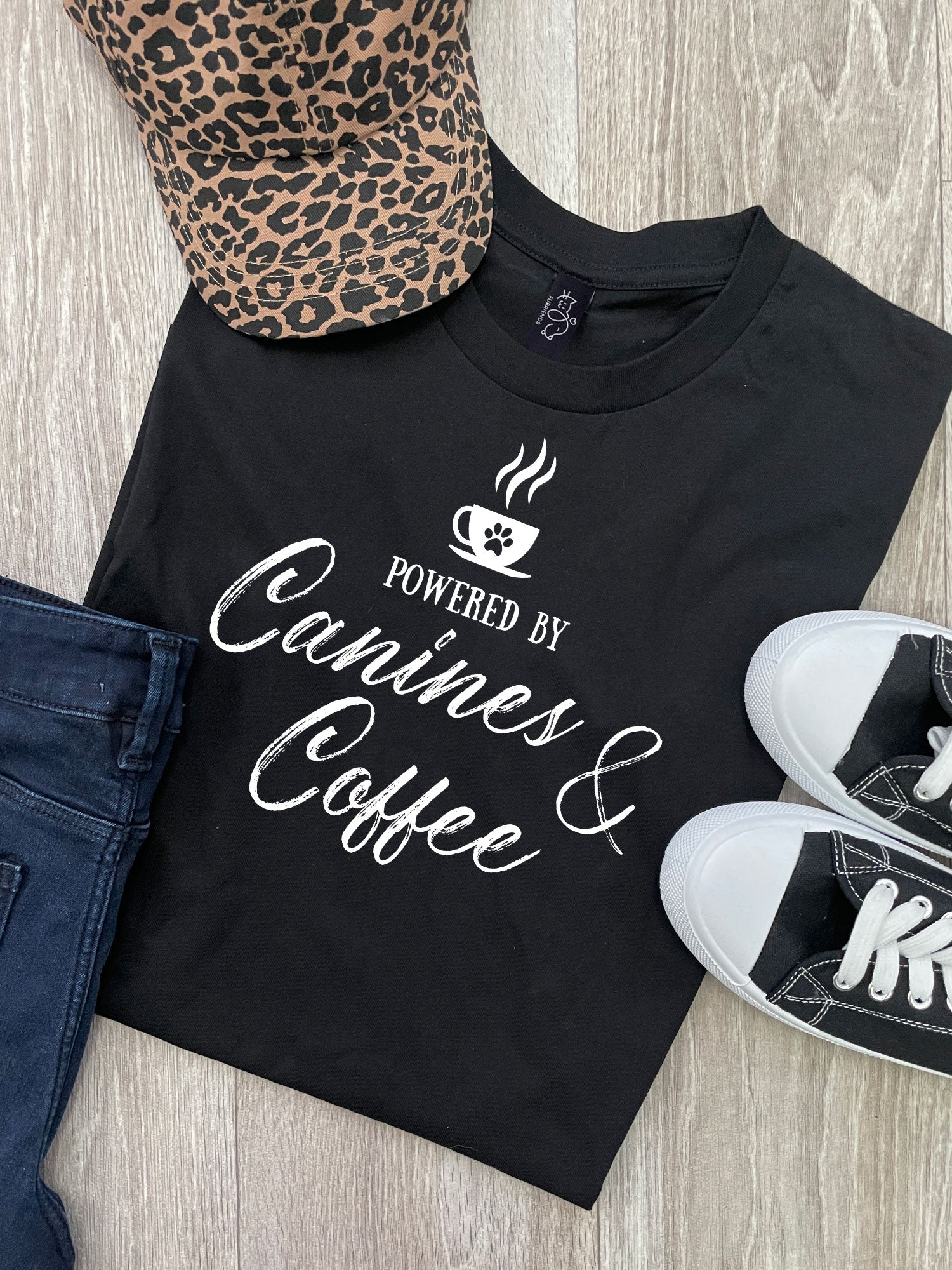 Canines & Coffee Ava Women's Regular Fit Tee ***SALE***