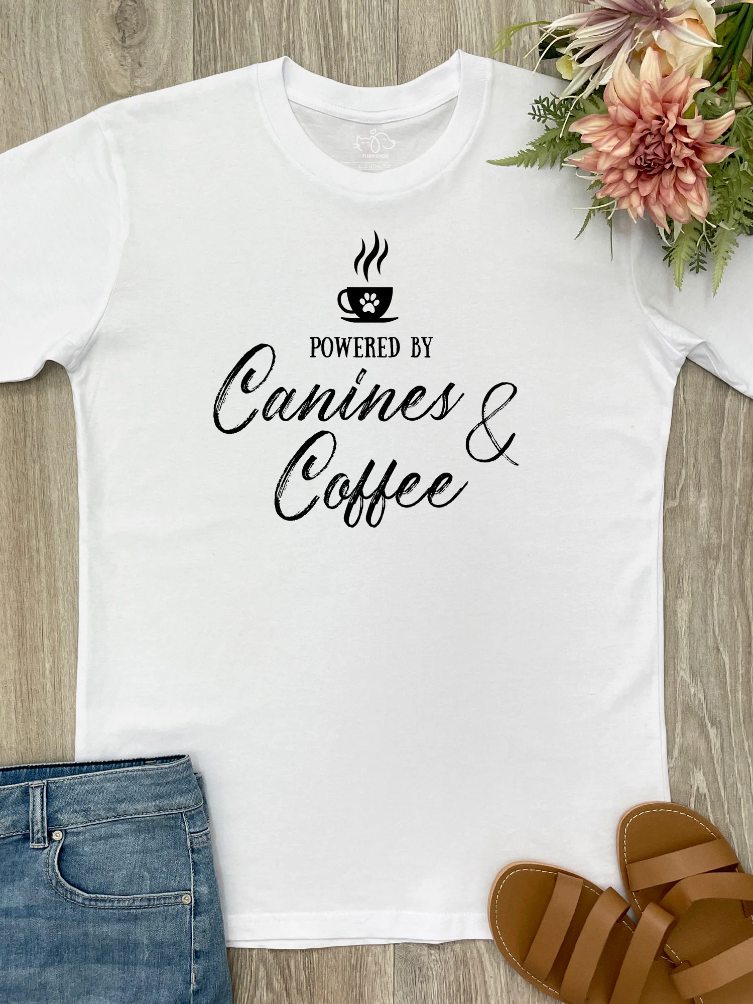 Canines & Coffee Essential Unisex Tee
