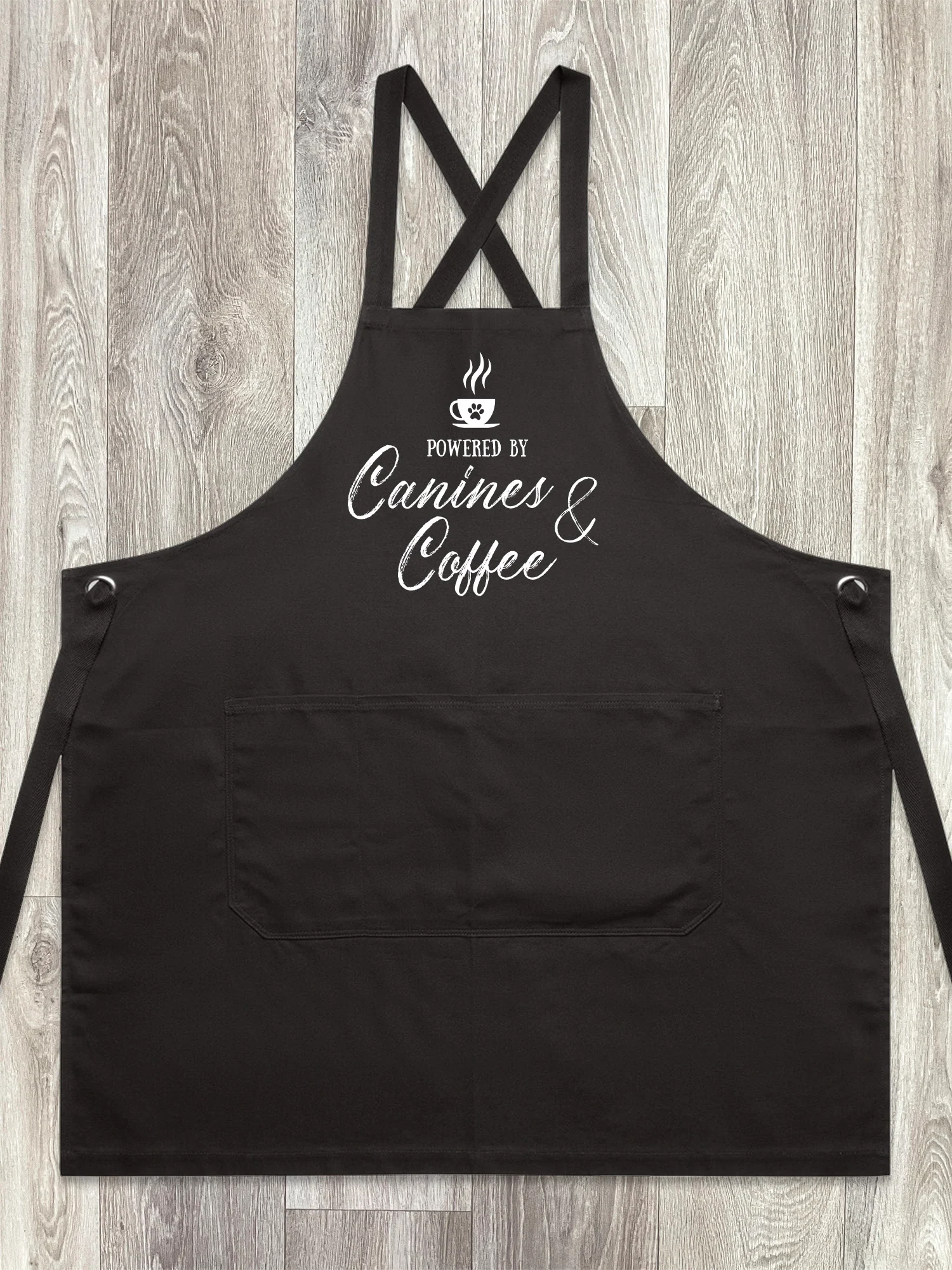 Canines & Coffee Jarrah Crossback Apron - Image 5