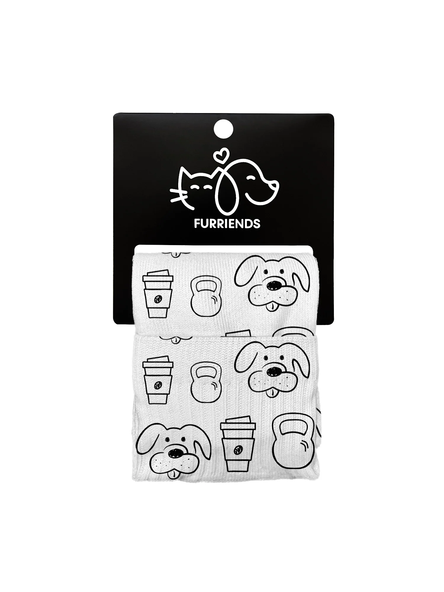 Canines, Coffee & Kettlebells Ankle Socks - Image 3