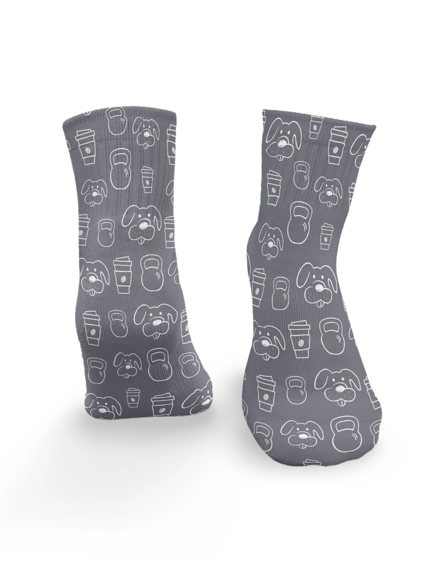 Canines, Coffee & Kettlebells Ankle Socks - Image 5