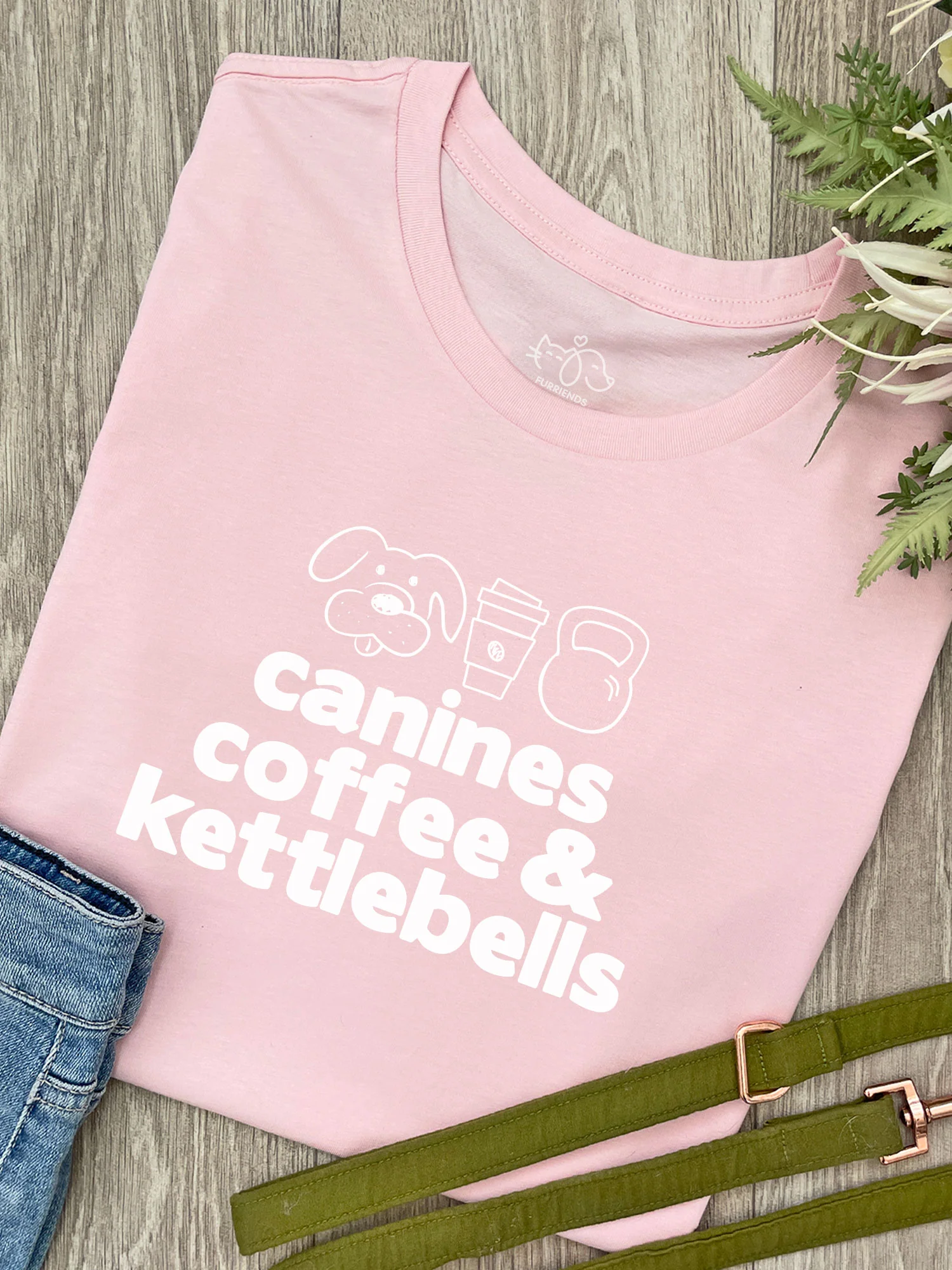 Canines, Coffee & Kettlebells Ava Women's Regular Fit Tee - Image 4