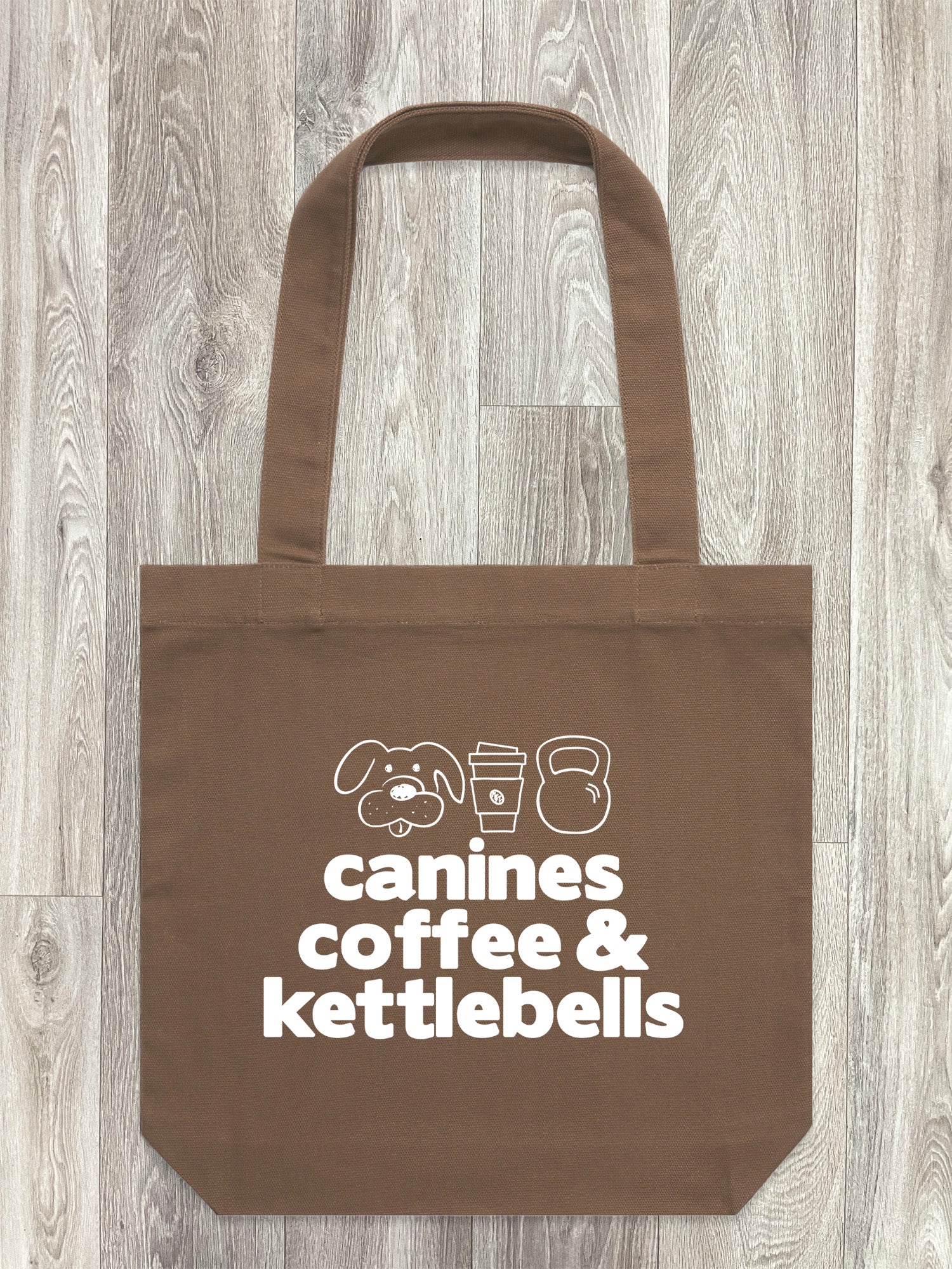 Canines, Coffee & Kettlebells Edith Tote Bag - Image 3