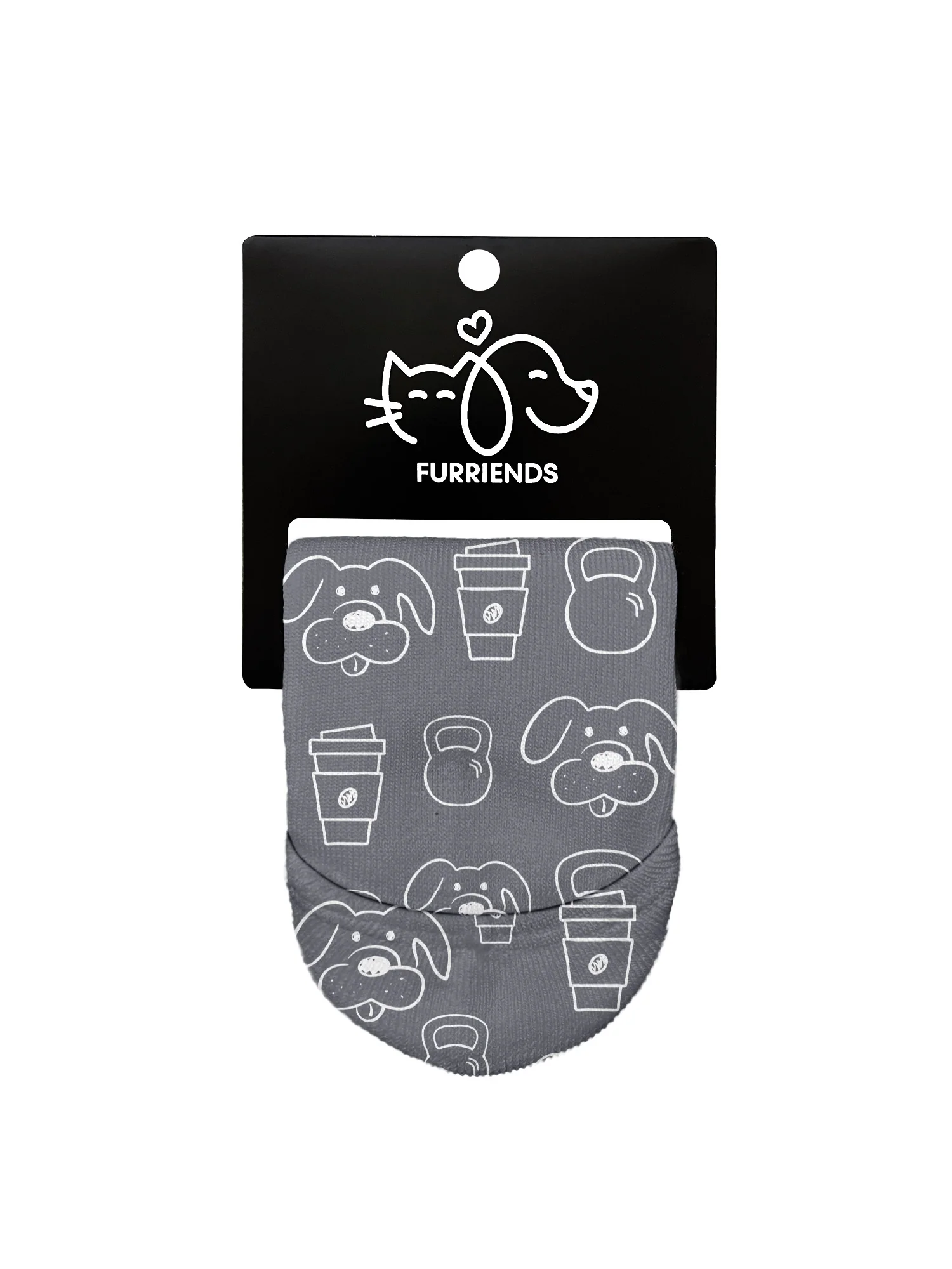 Canines, Coffee & Kettlebells No Show Socks - Image 4