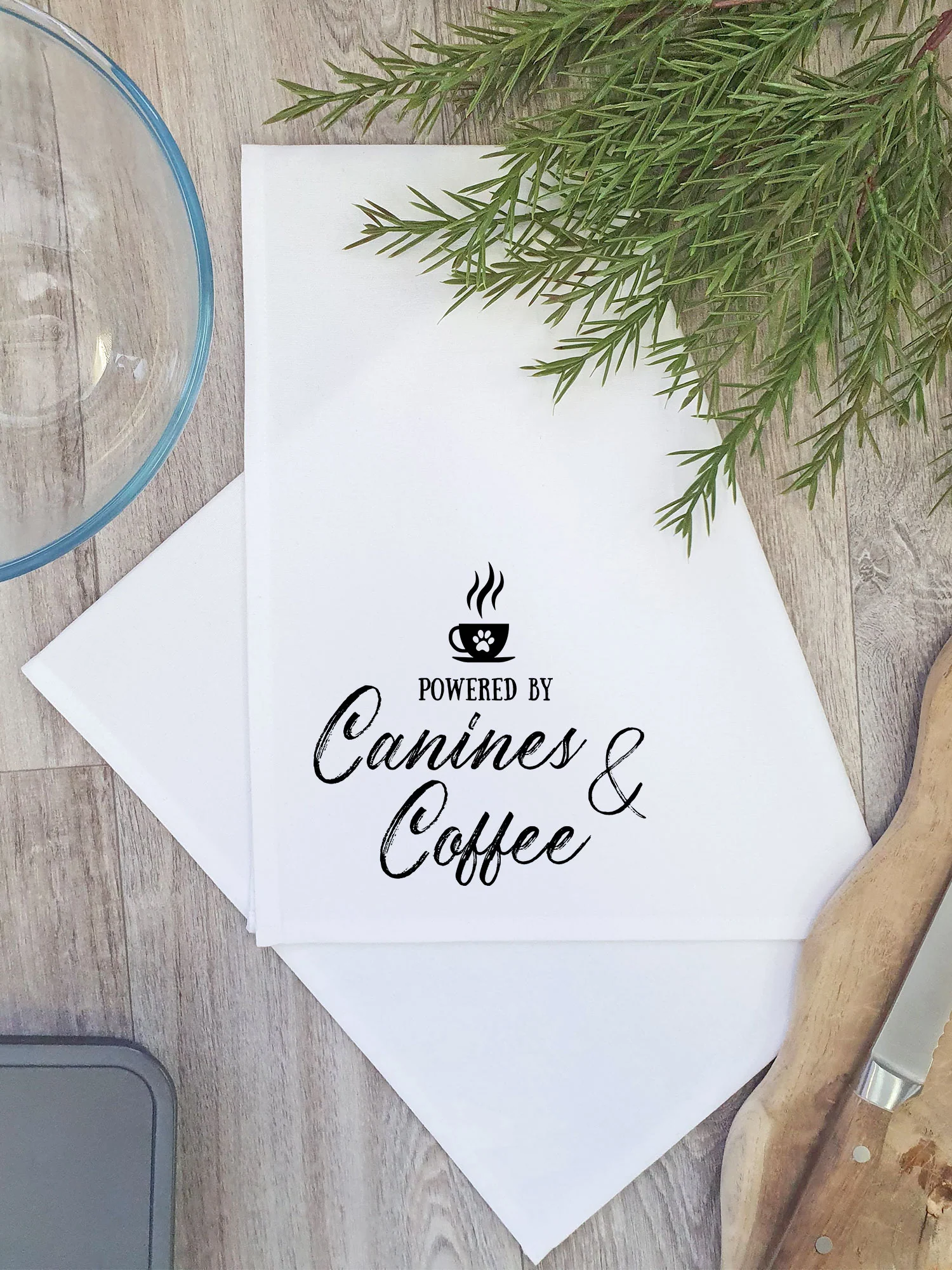Canines & Coffee Tea Towel - Image 2