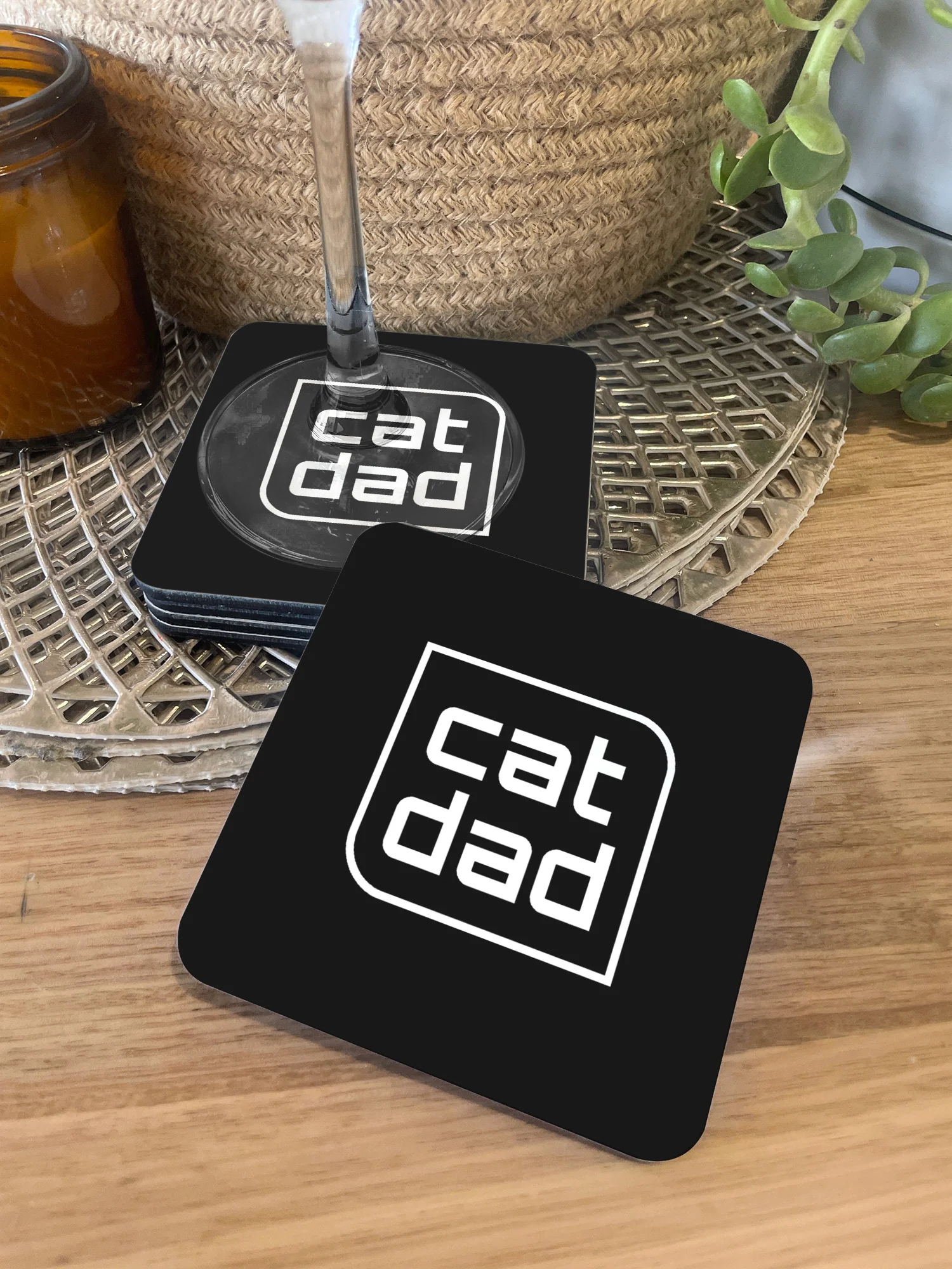 Cat Dad Coaster