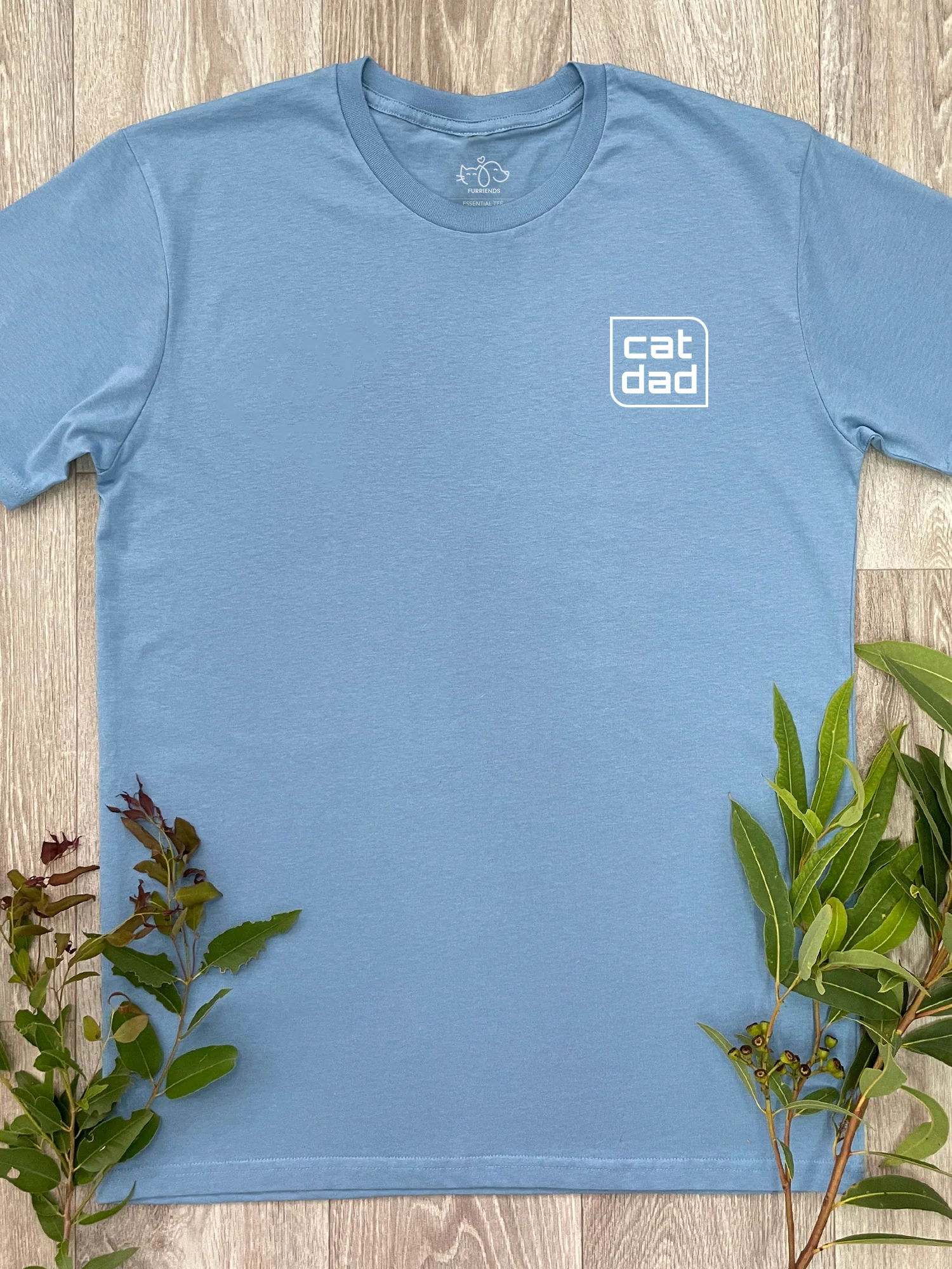 Cat Dad Essential Unisex Tee - Image 3