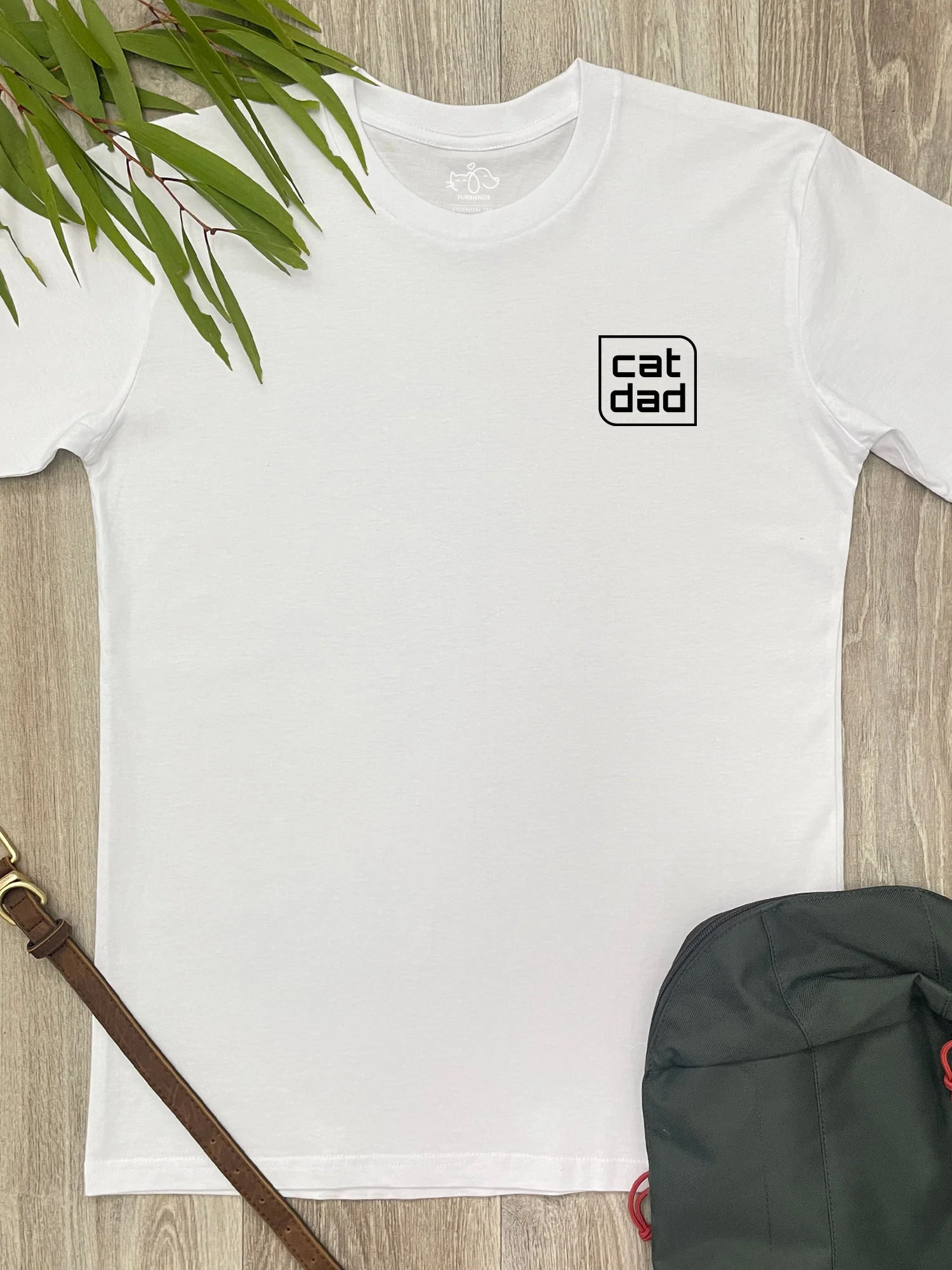 Cat Dad Essential Unisex Tee - Image 5