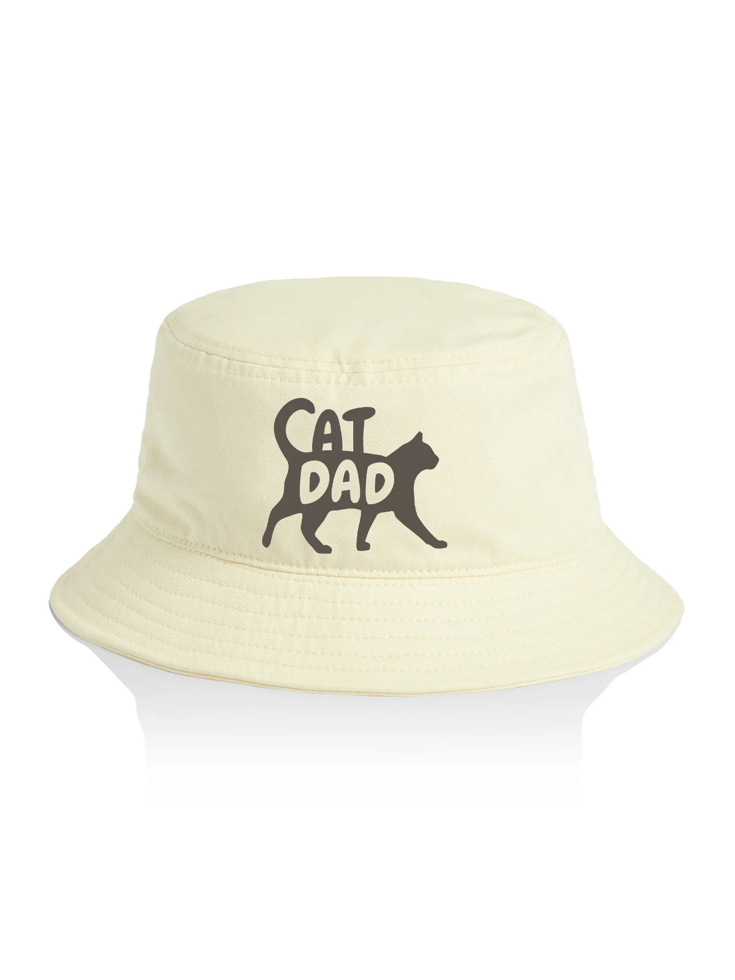 Cat Dad Silhouette Bucket Hat - Image 4